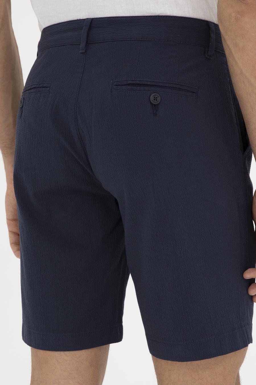 Lacivert Regular Fit Şort - 50285374003