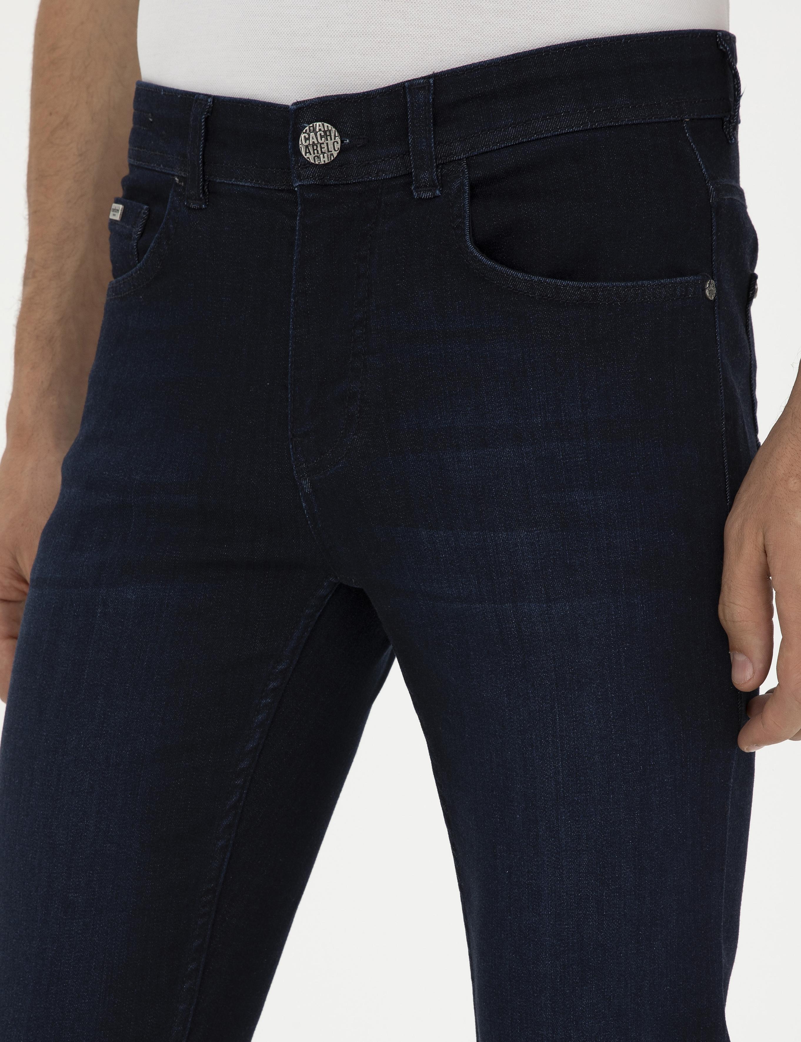 Lacivert Slim Fit Pamuk Karışımlı Jean Pantolon - 50285438122