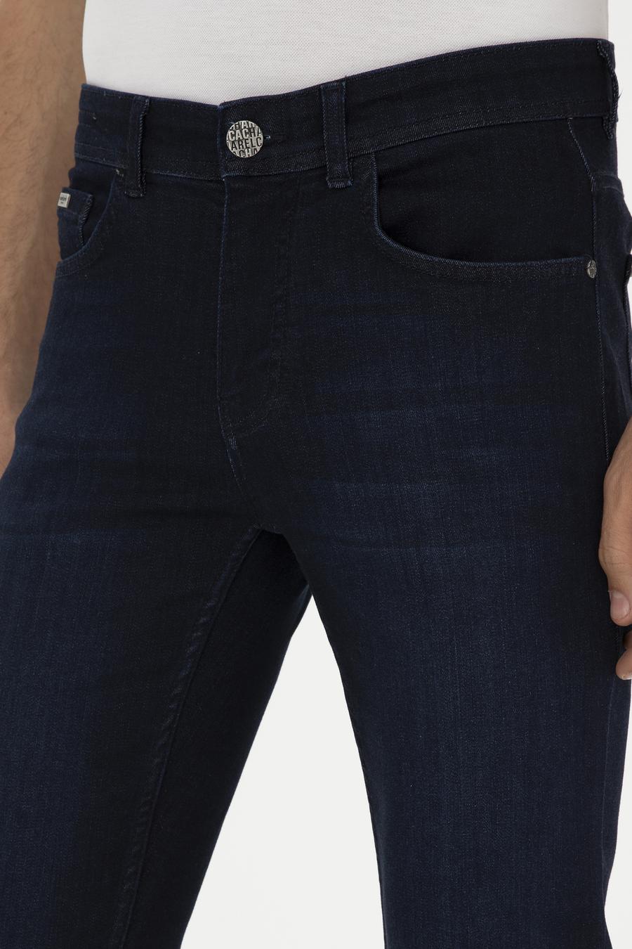 Lacivert Slim Fit Pamuk Karışımlı Jean Pantolon - 50285438122