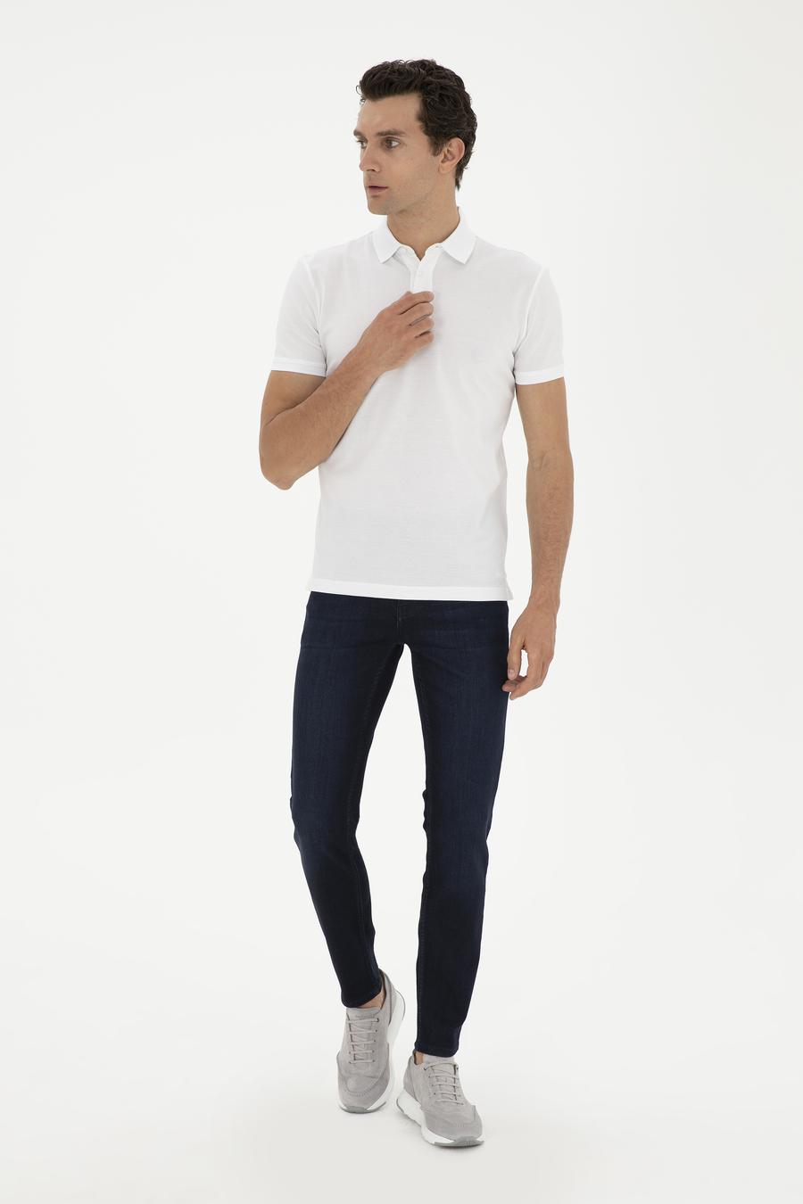 Lacivert Slim Fit Pamuk Karışımlı Jean Pantolon - 50285438122