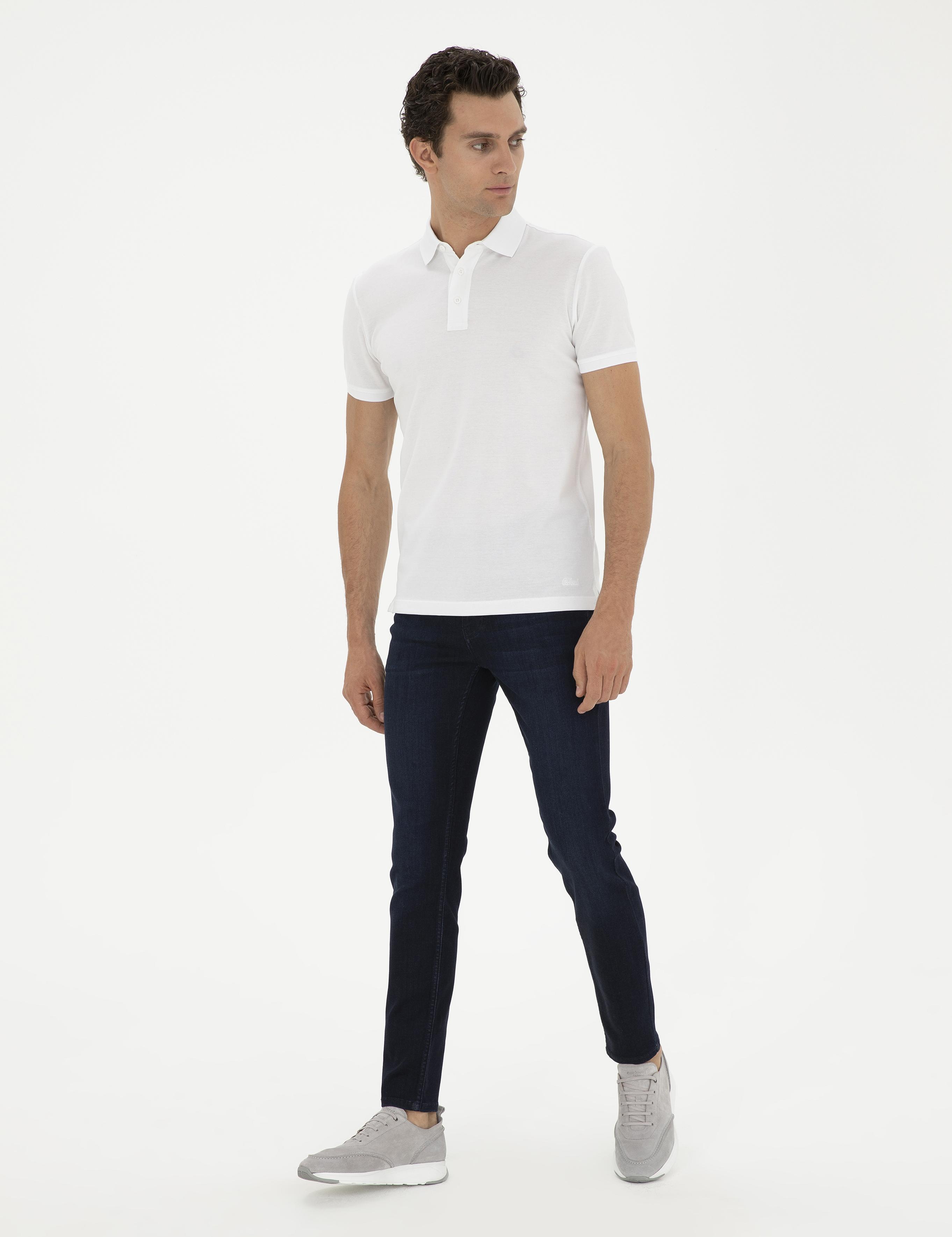 Lacivert Slim Fit Pamuk Karışımlı Jean Pantolon - 50285438122