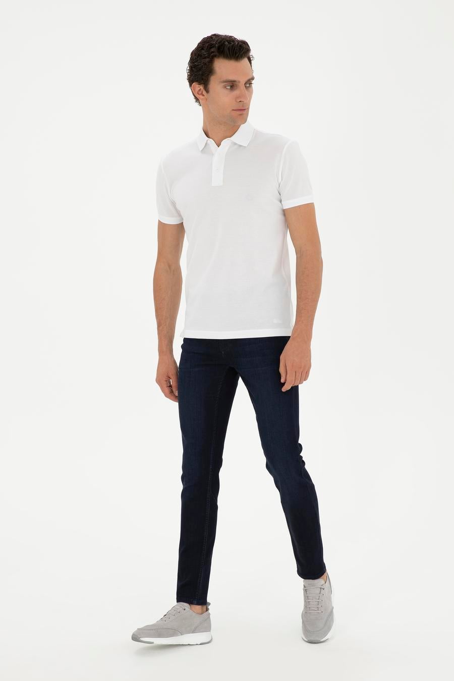 Lacivert Slim Fit Pamuk Karışımlı Jean Pantolon - 50285438122