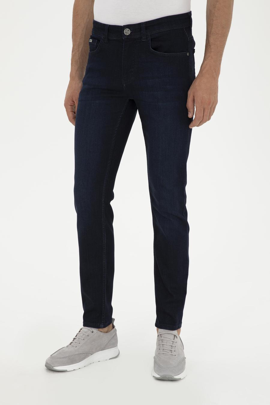 Lacivert Slim Fit Pamuk Karışımlı Jean Pantolon - 50285438122
