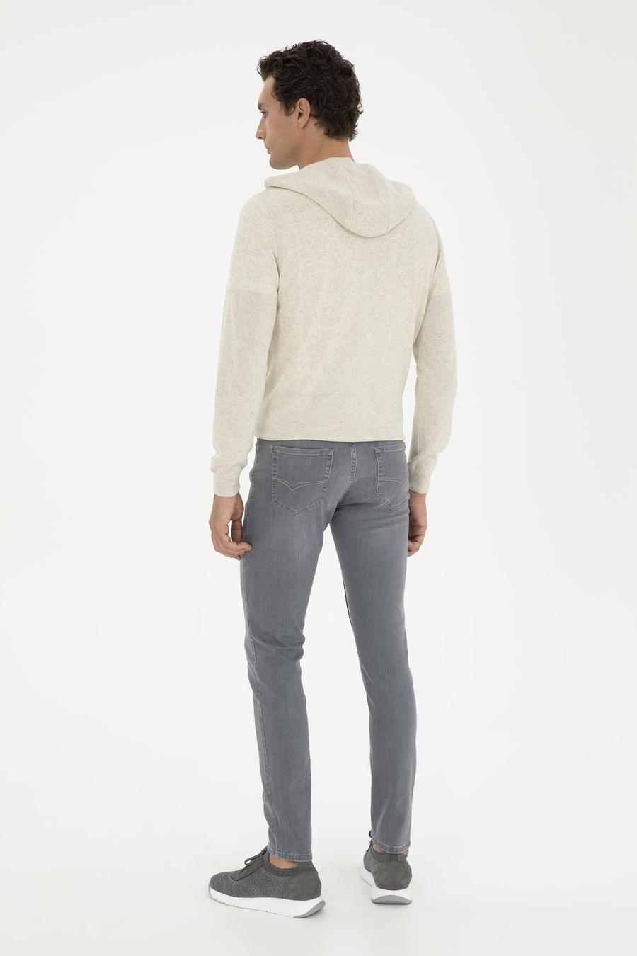 Gri Slim Fit Pamuk Karışımlı Jean Pantolon - 50287886047