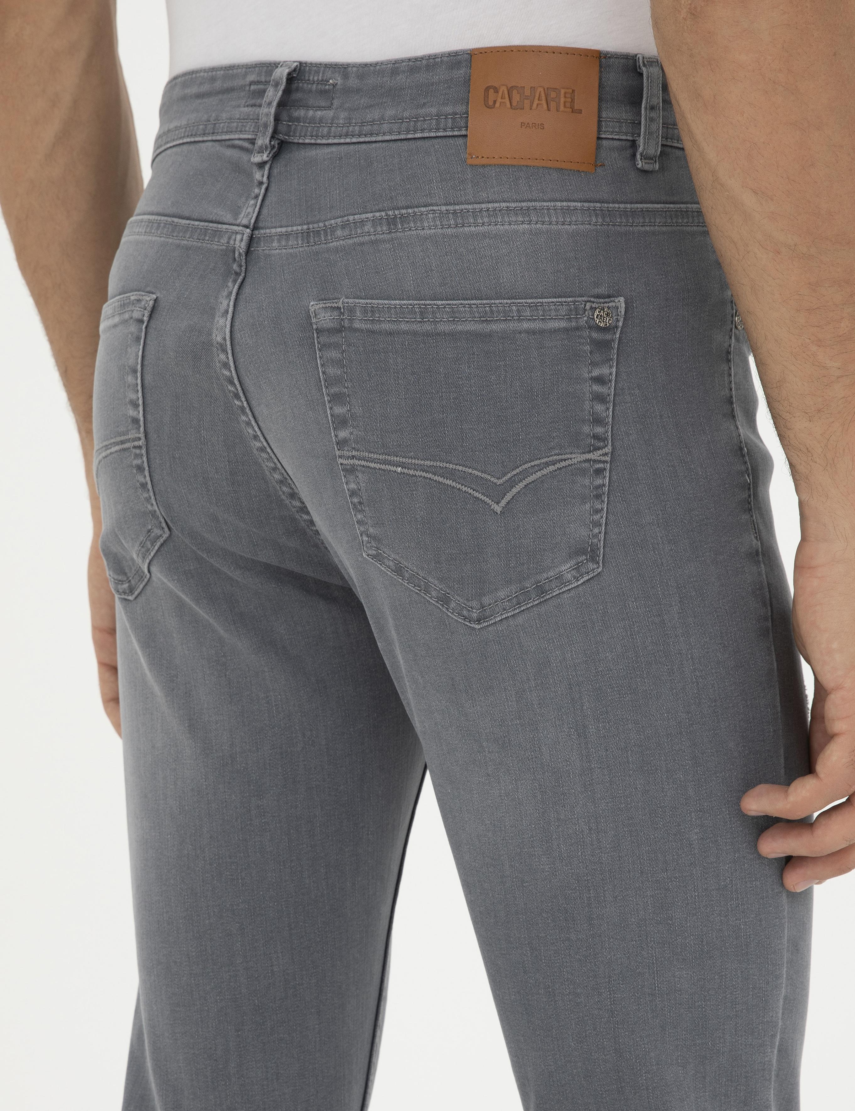 Gri Slim Fit Pamuk Karışımlı Jean Pantolon - 50287886047