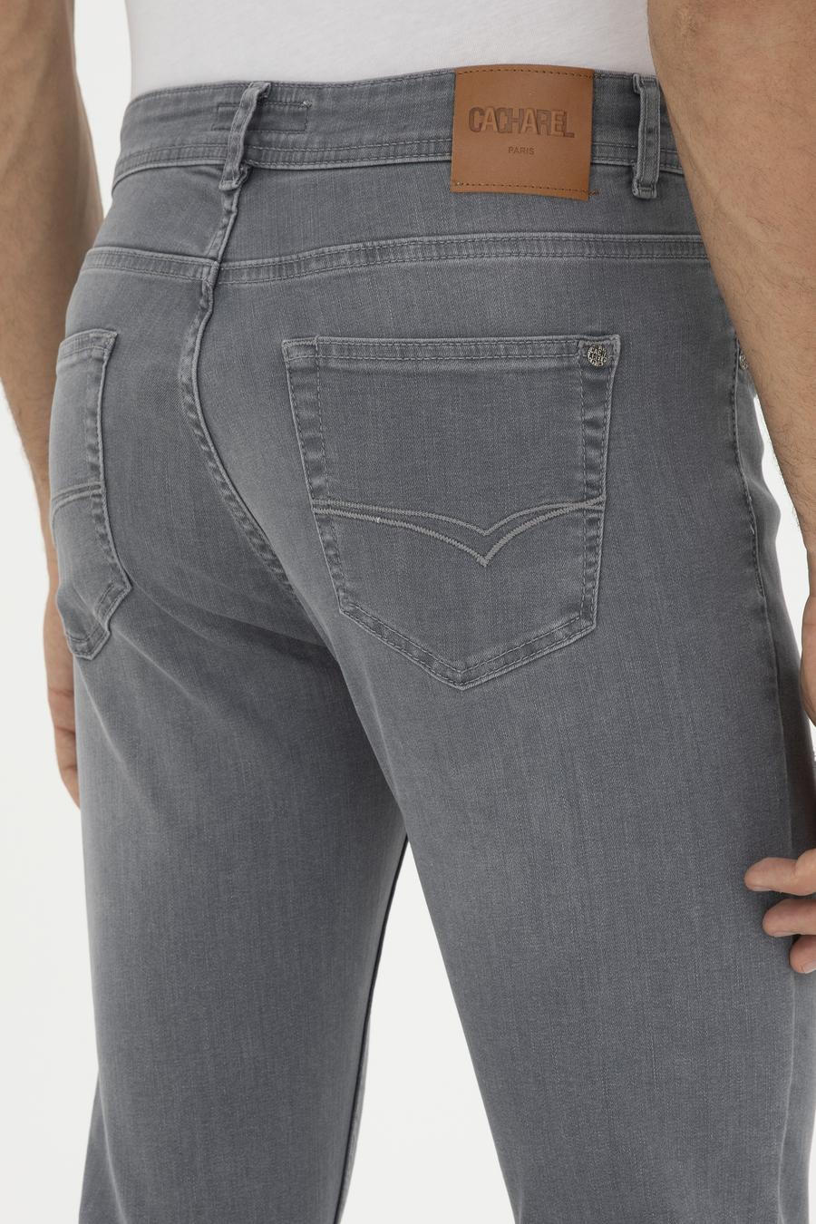 Gri Slim Fit Pamuk Karışımlı Jean Pantolon - 50287886047
