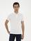 Beyaz Slim Fit Polo Yaka Merserize T-shirt