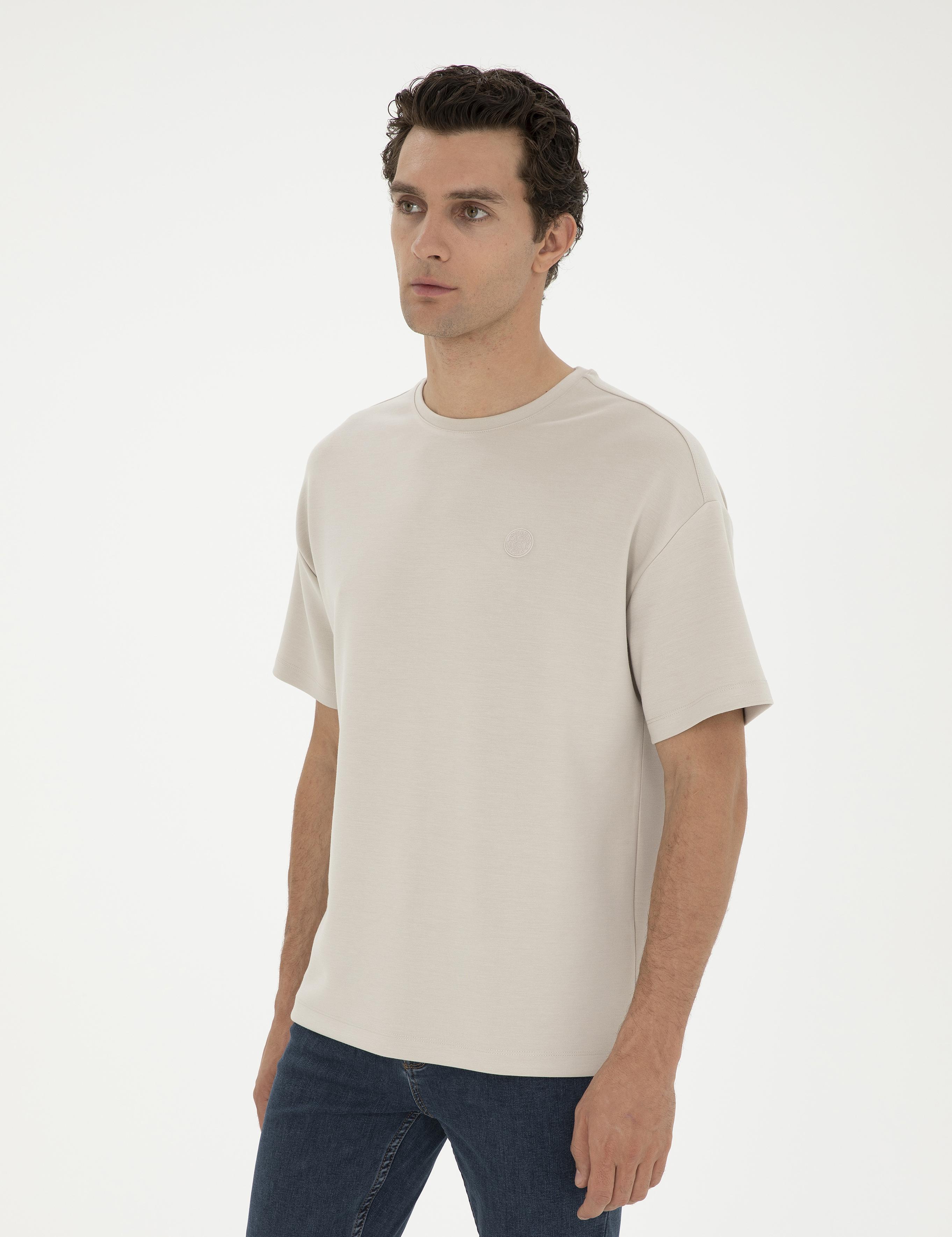 Taş Slim Fit Bisiklet Yaka T-shirt - 50287050006