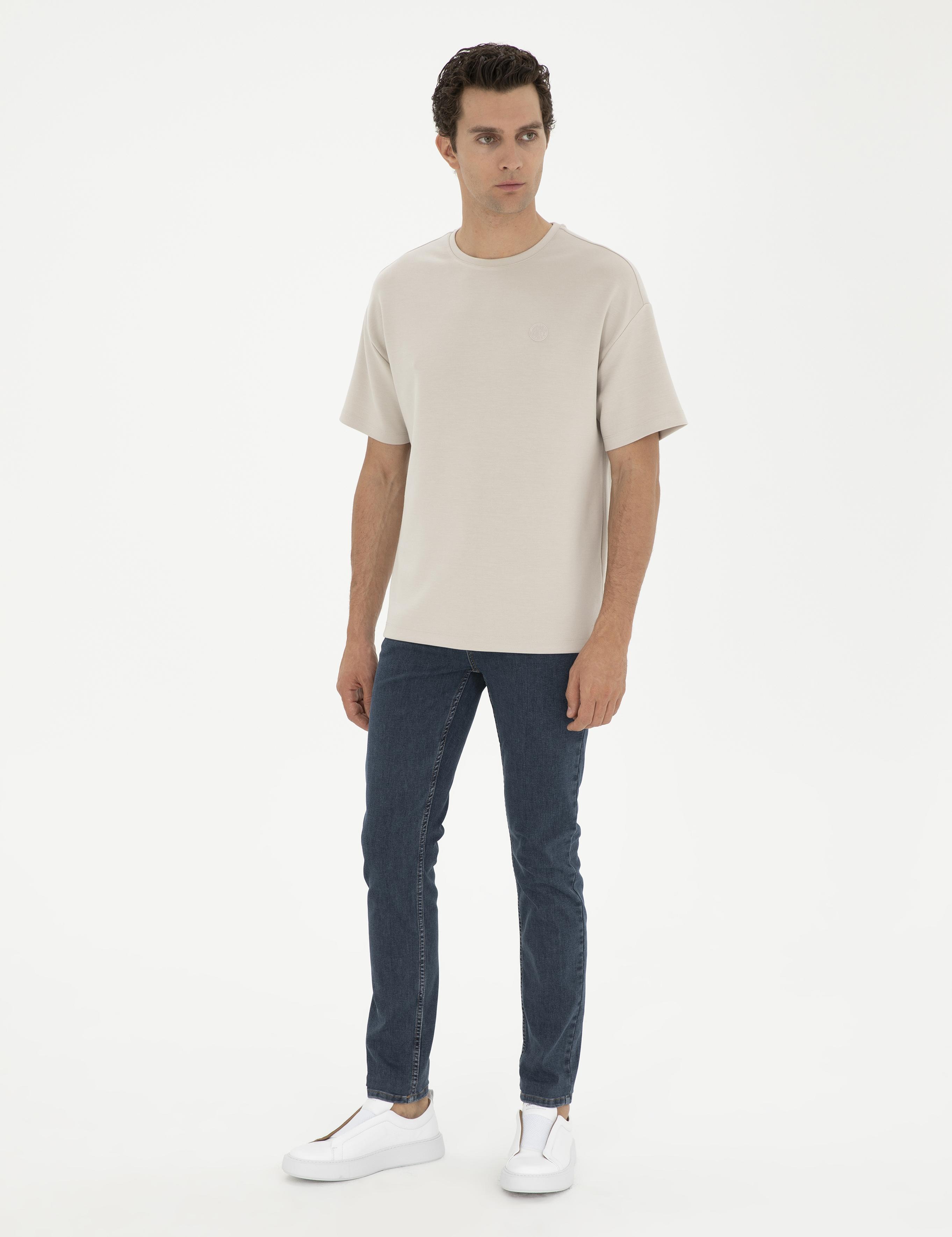 Taş Slim Fit Bisiklet Yaka T-shirt - 50287050006