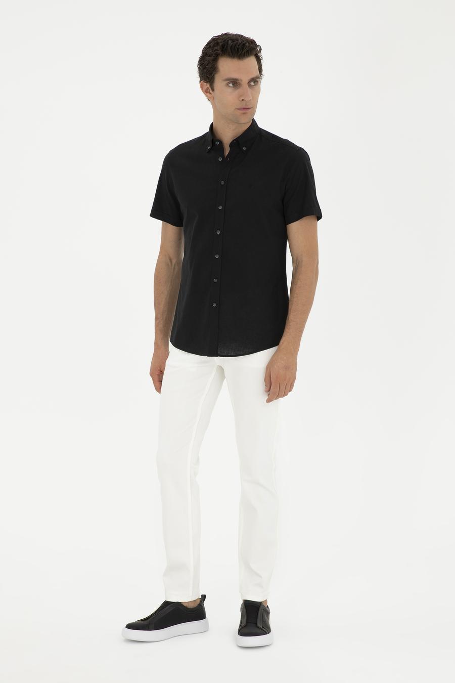 Beyaz Slim Fit Pamuk Karışımlı Jean Pantolon - 50287089032
