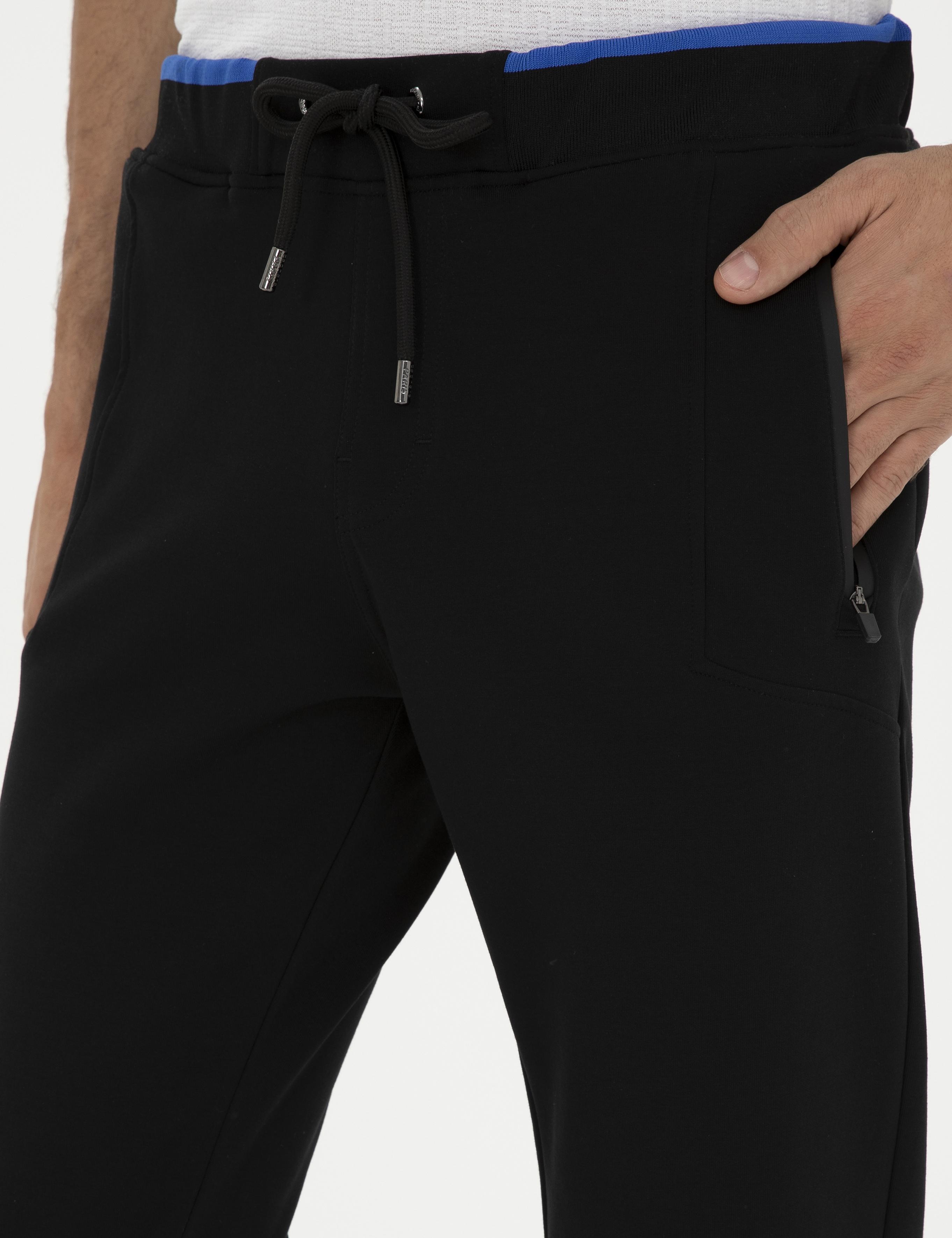 Siyah Slim Lastik Paçalı Eşofman Altı - 50284619002