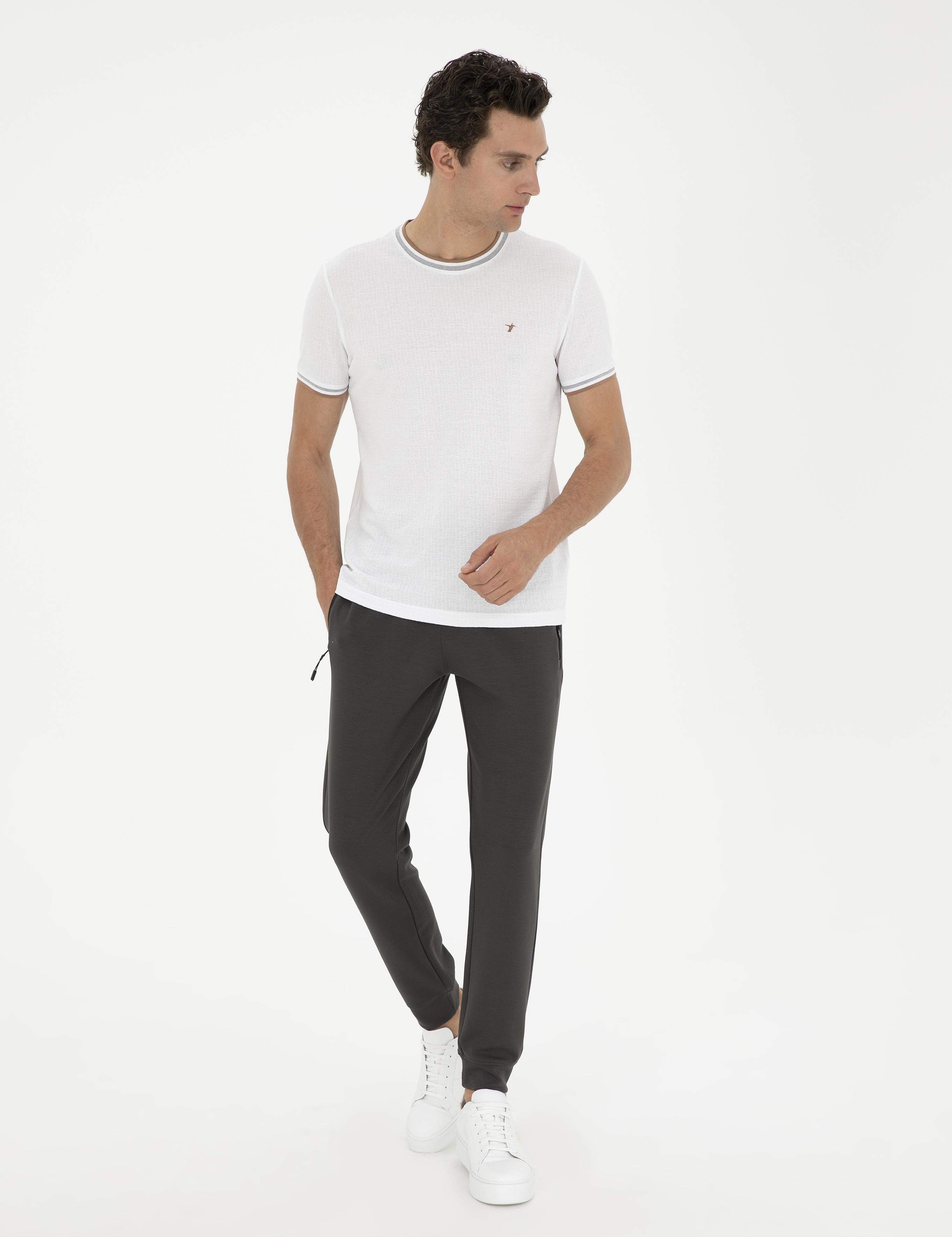 Gri Slim Fit Lastik Paçalı Eşofman Altı - 50284620099