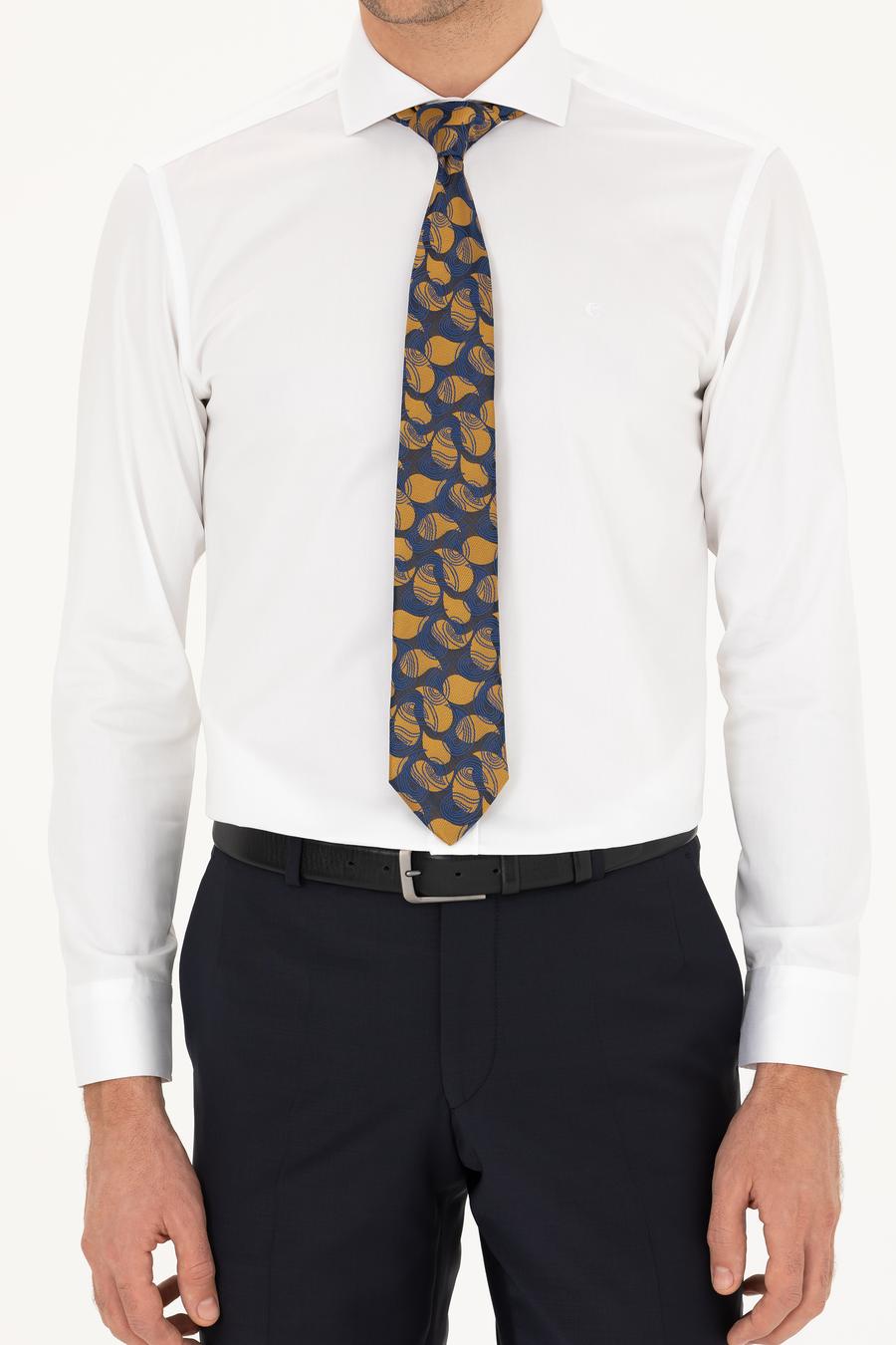 Beyaz Slim Fit Pamuk Klasik Gömlek - 50287784006