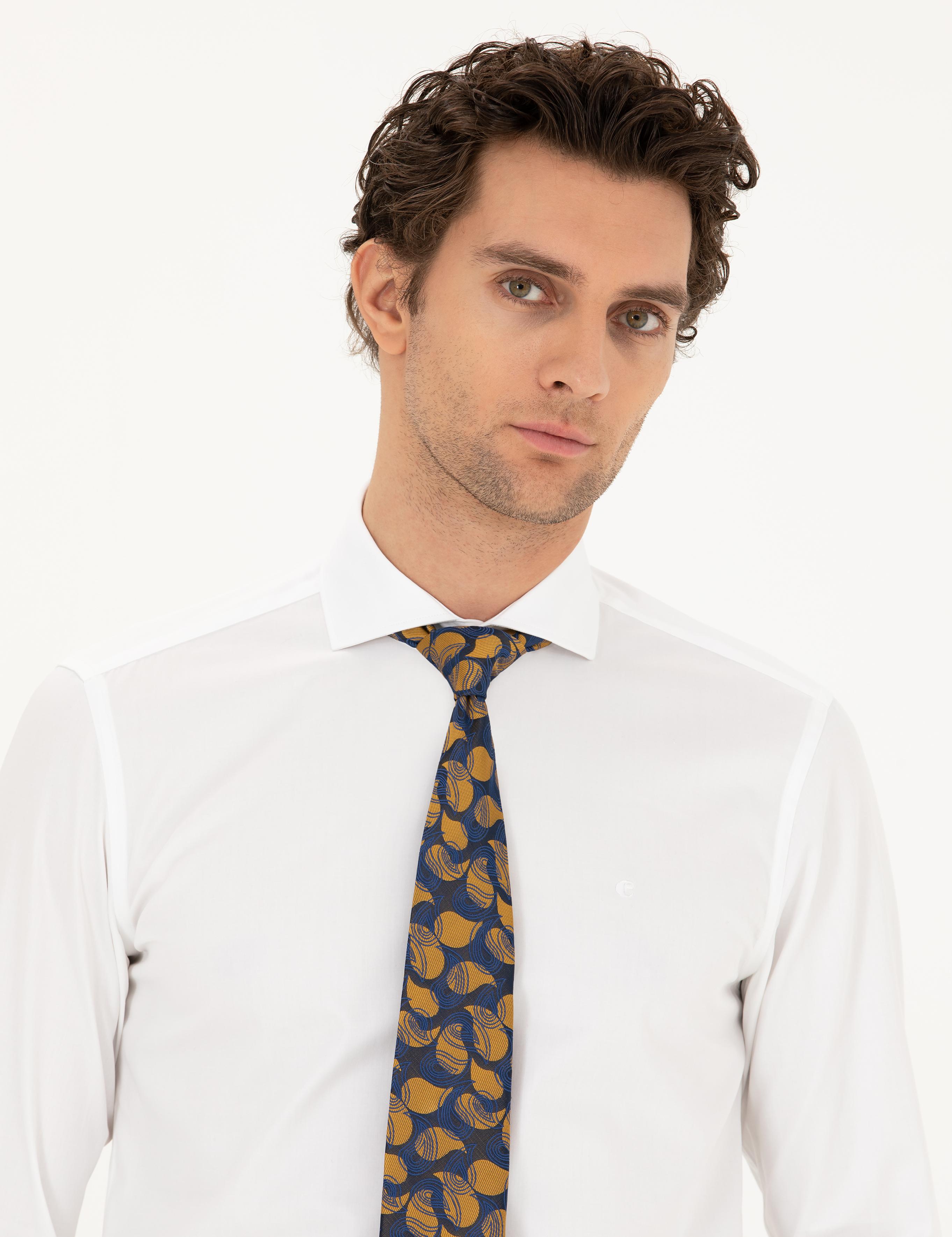Beyaz Slim Fit Pamuk Klasik Gömlek - 50287784006