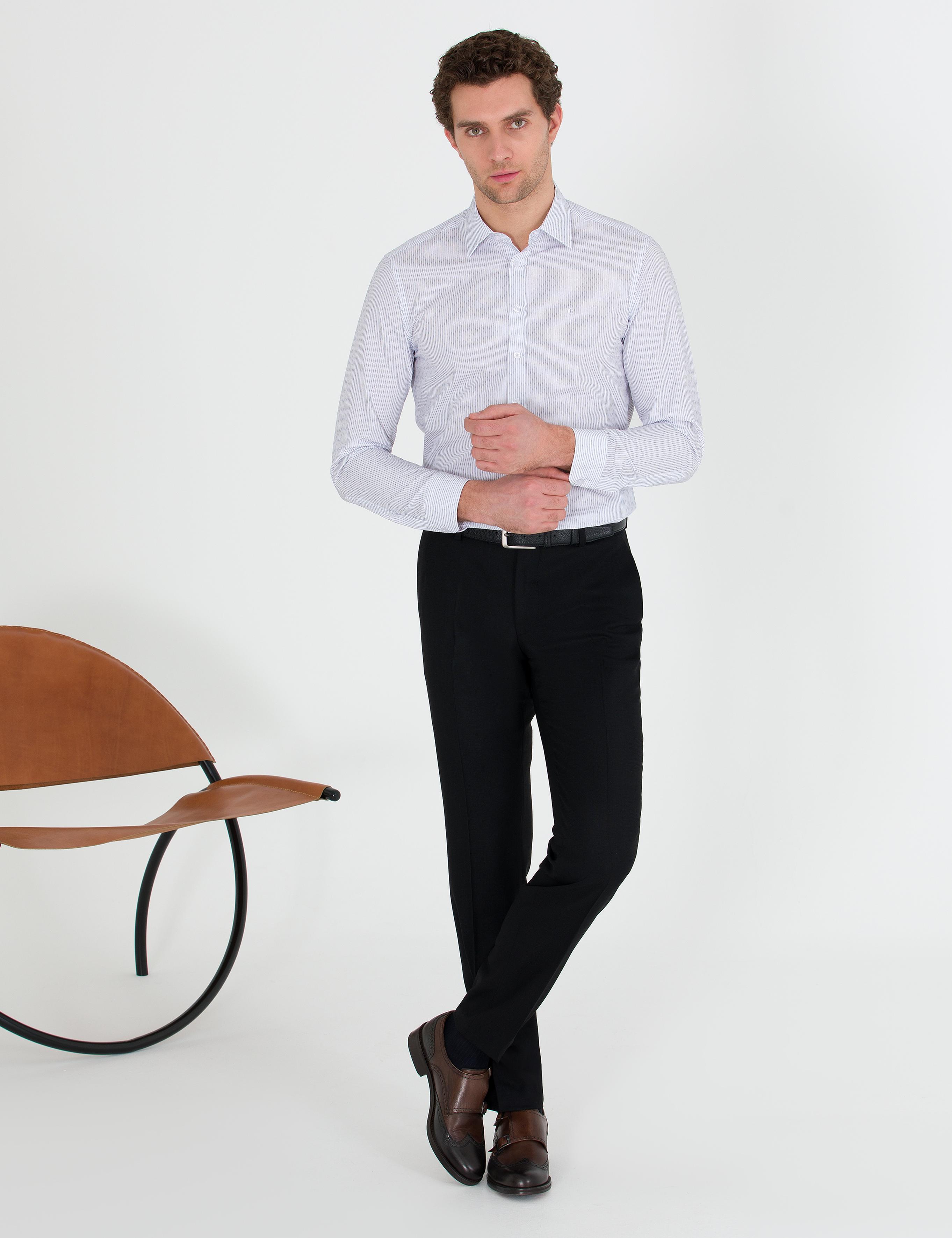 Siyah Slim Fit Kumaş Pantolon - 50260018018