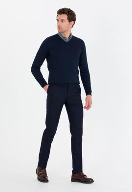 Lacivert Slim Fit Kumaş Pantolon