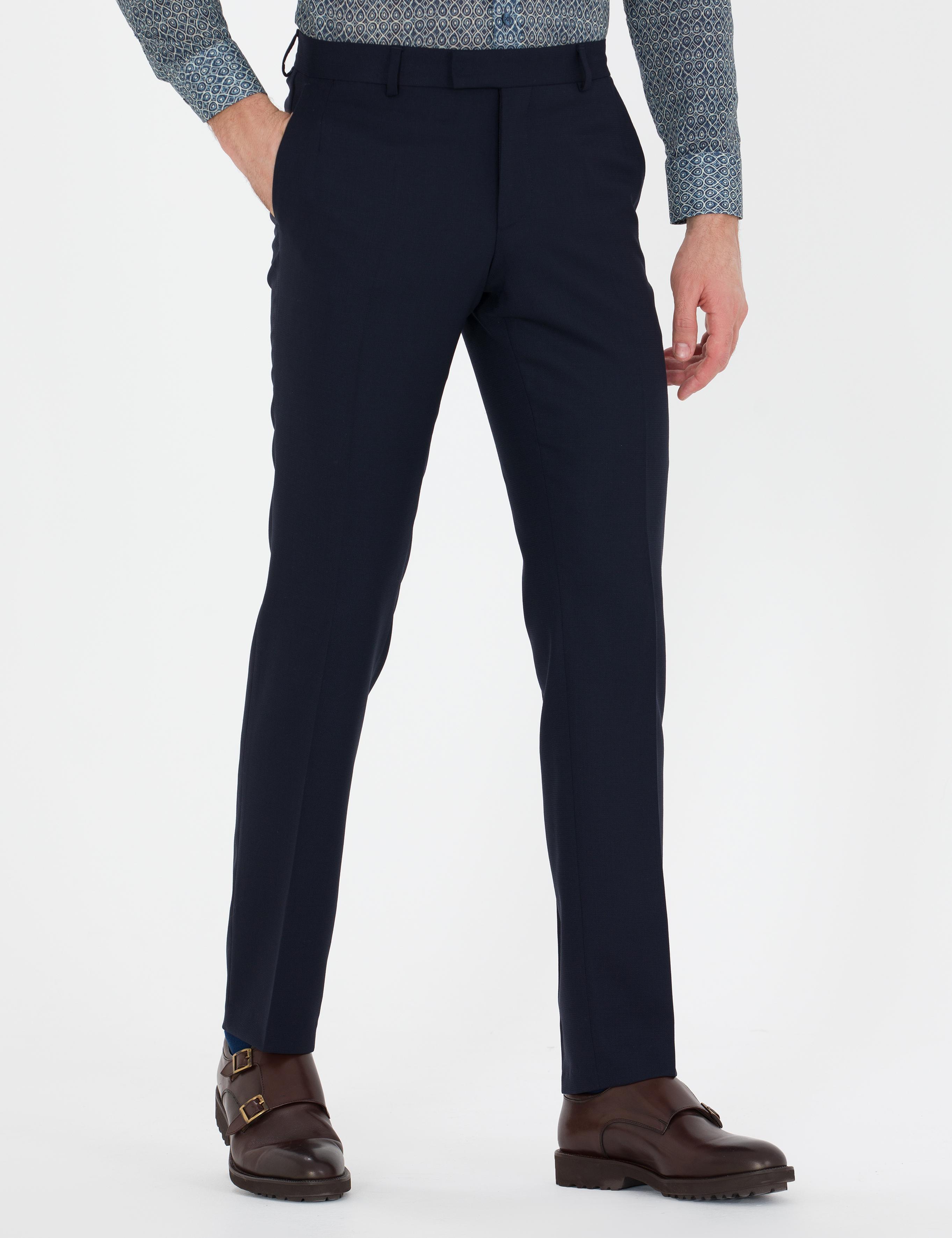 Lacivert Slim Fit Kumaş Pantolon - 50260018026