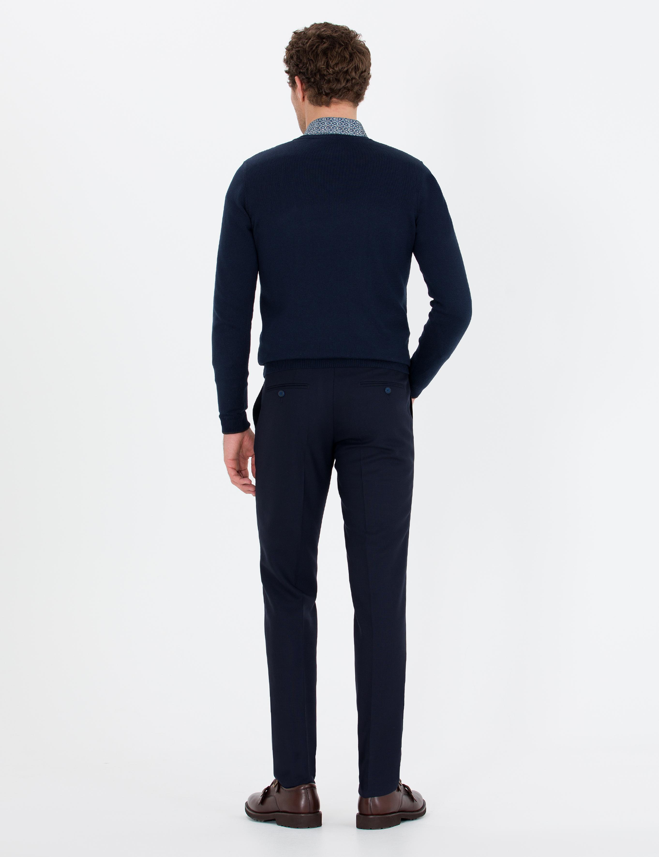Lacivert Slim Fit Kumaş Pantolon - 50260018026