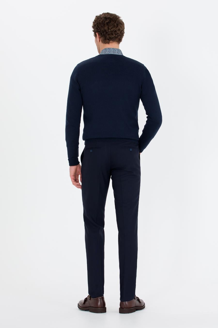 Lacivert Slim Fit Kumaş Pantolon - 50260018026