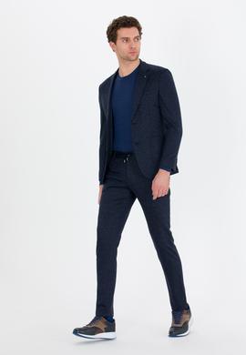 Lacivert Ekstra Slim Fit Klasik Pantolon