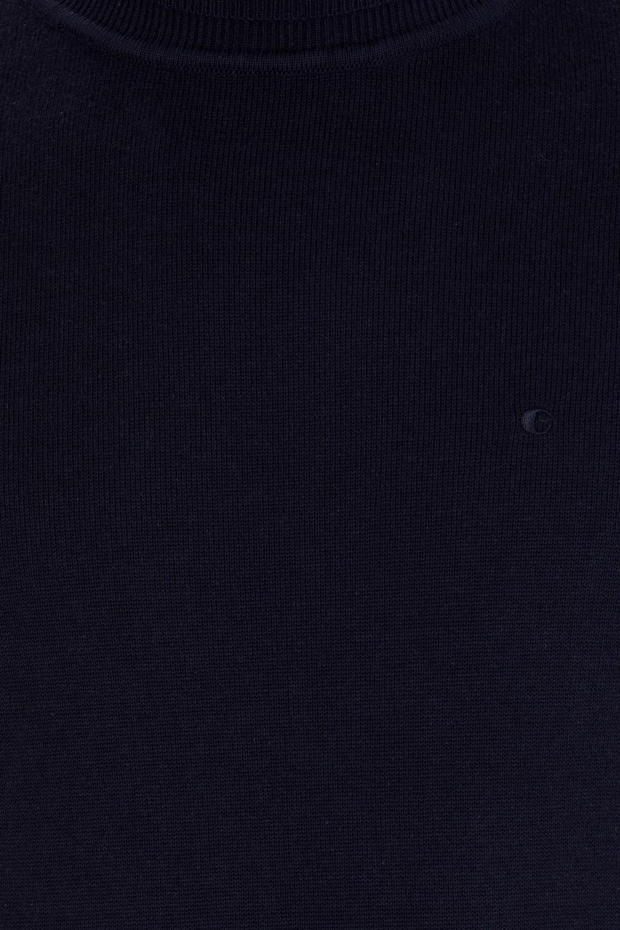 Lacivert Slim Fit Balıkçı Yaka Basic Triko Kazak - 50257385008