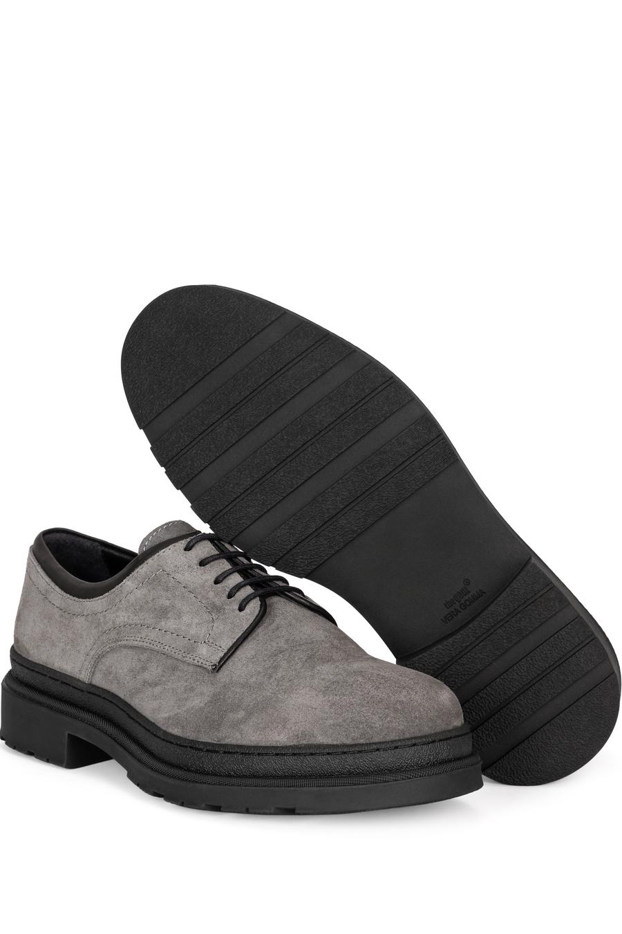 Antrasit %100 Deri Smart Casual Ayakkabı - 50259731007