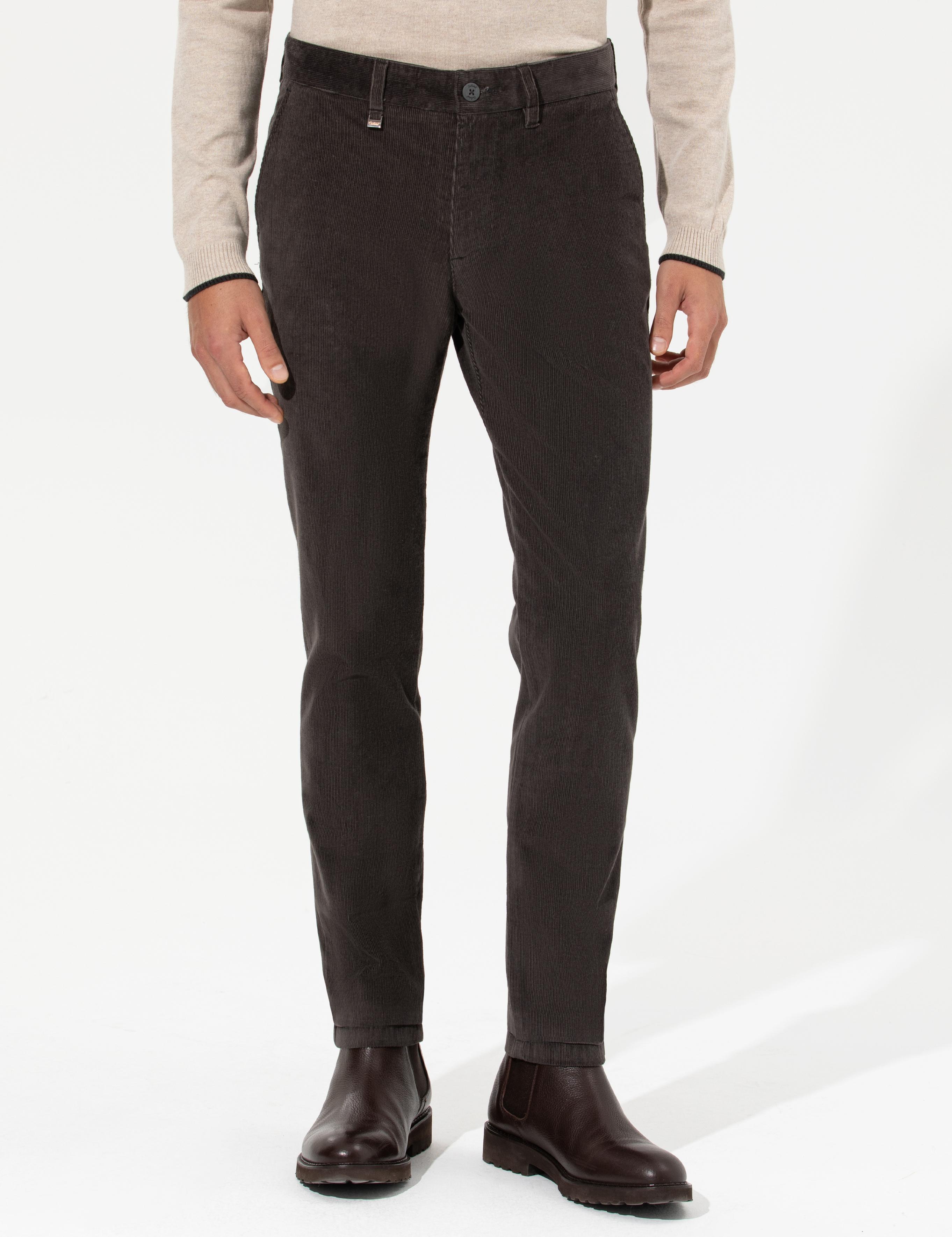 Haki Slim Fit Kanvas Pantolon - 50259416337