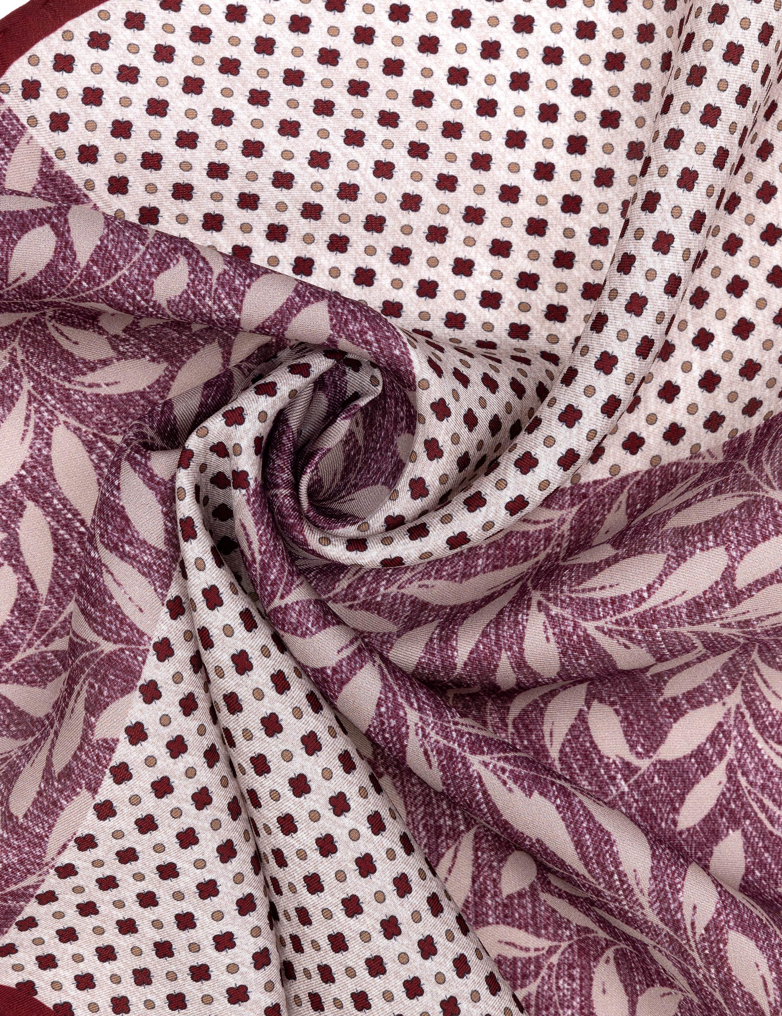 Bordo İpek Mendil - 50289985001