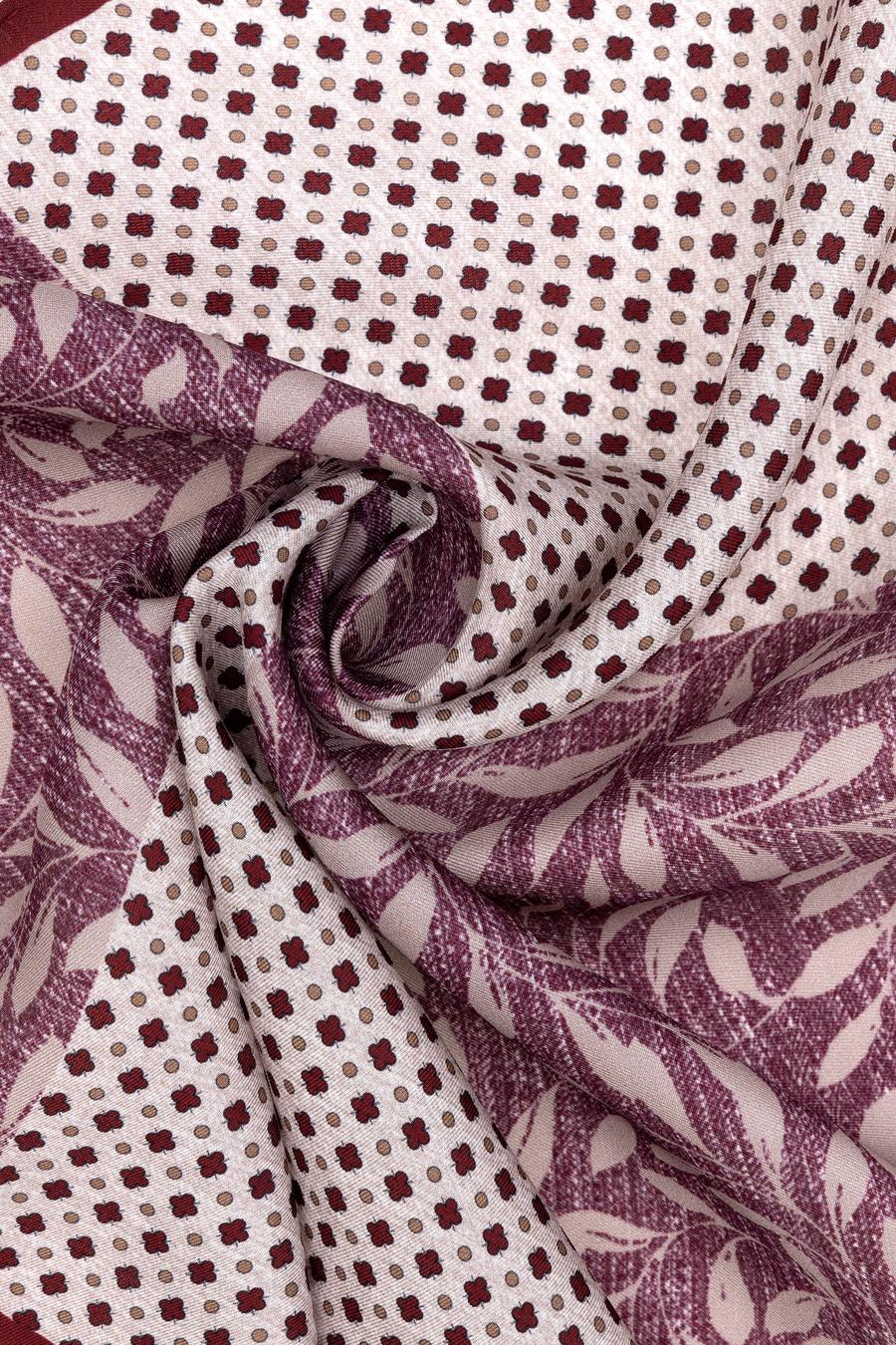 Bordo İpek Mendil - 50289985001