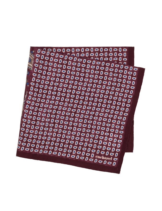 Bordo İpek Mendil