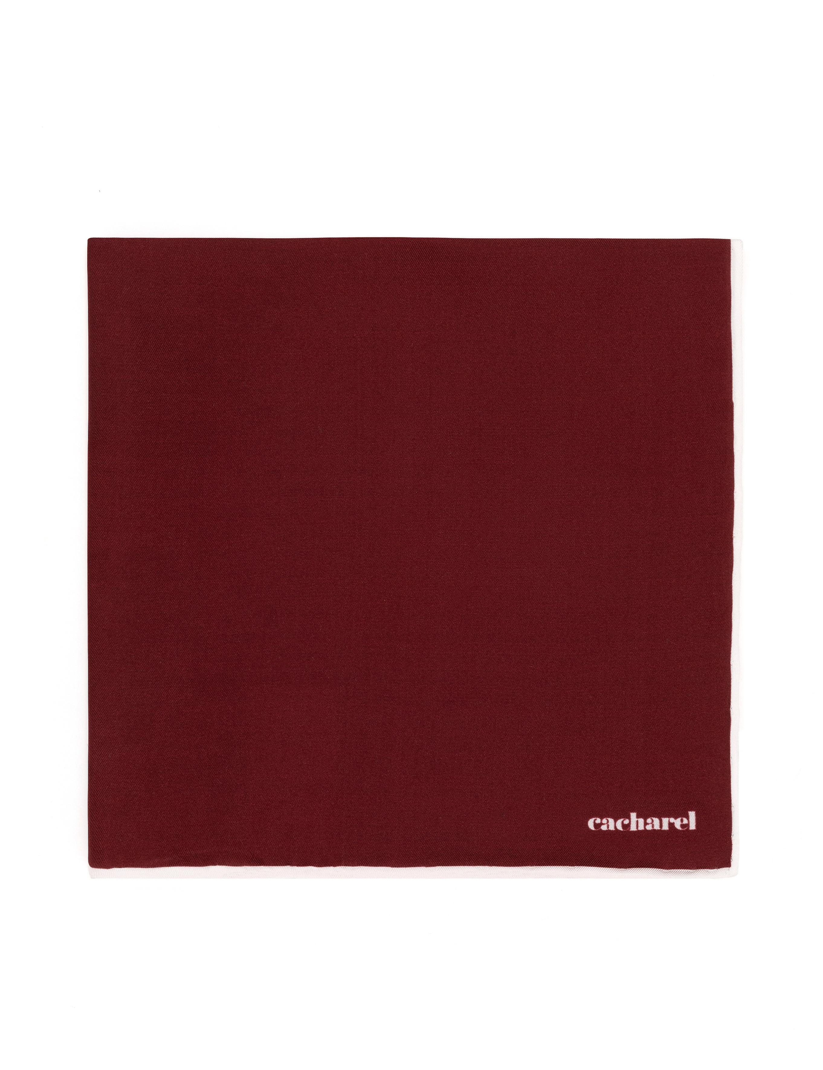 Bordo İpek Mendil - 50289778004