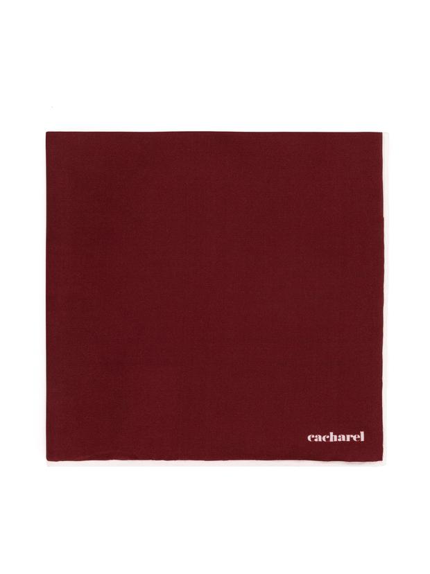 Bordo İpek Mendil