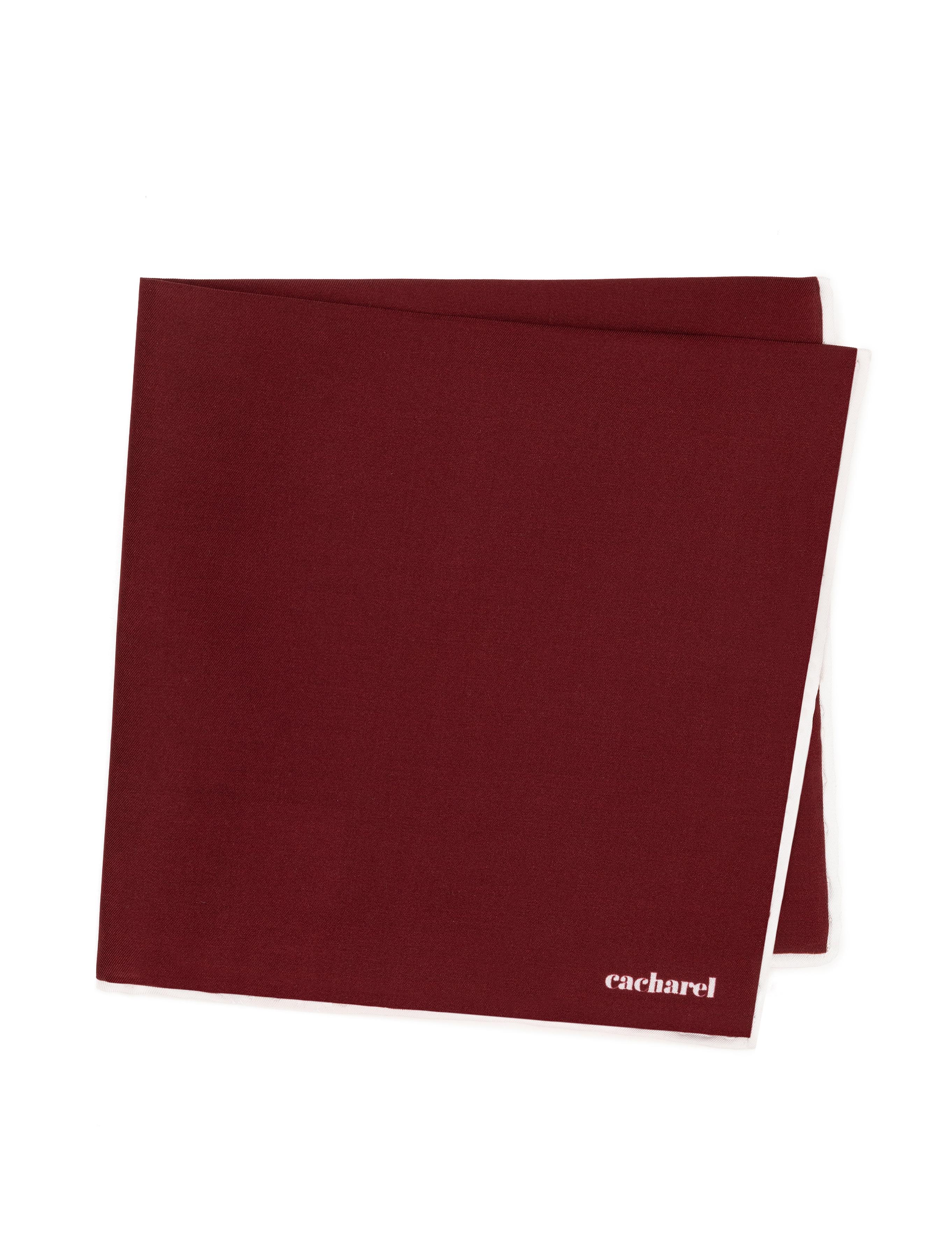 Bordo İpek Mendil - 50289778004