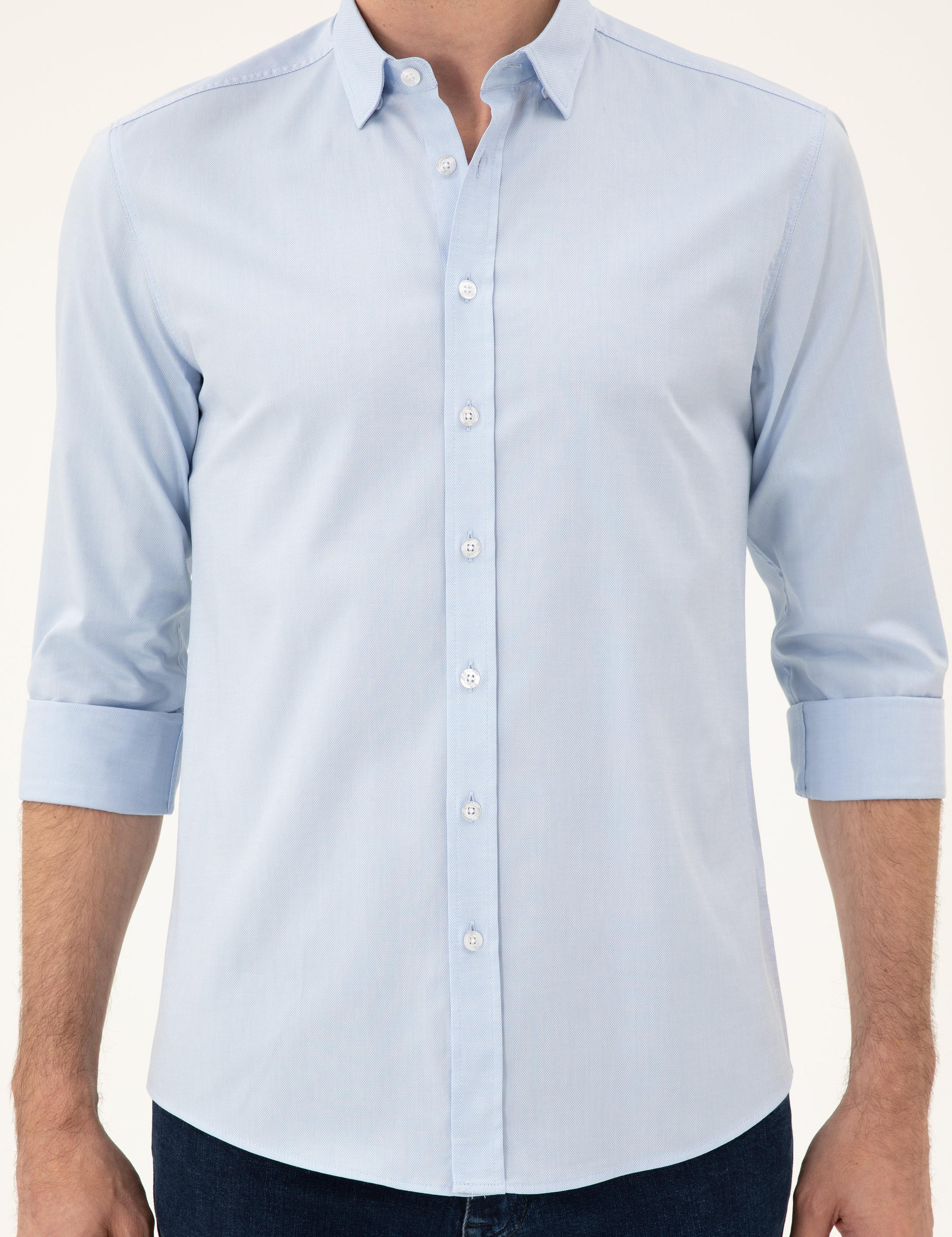 Mavi Slim Fit Pamuk Karışımlı Gömlek - 50285450099