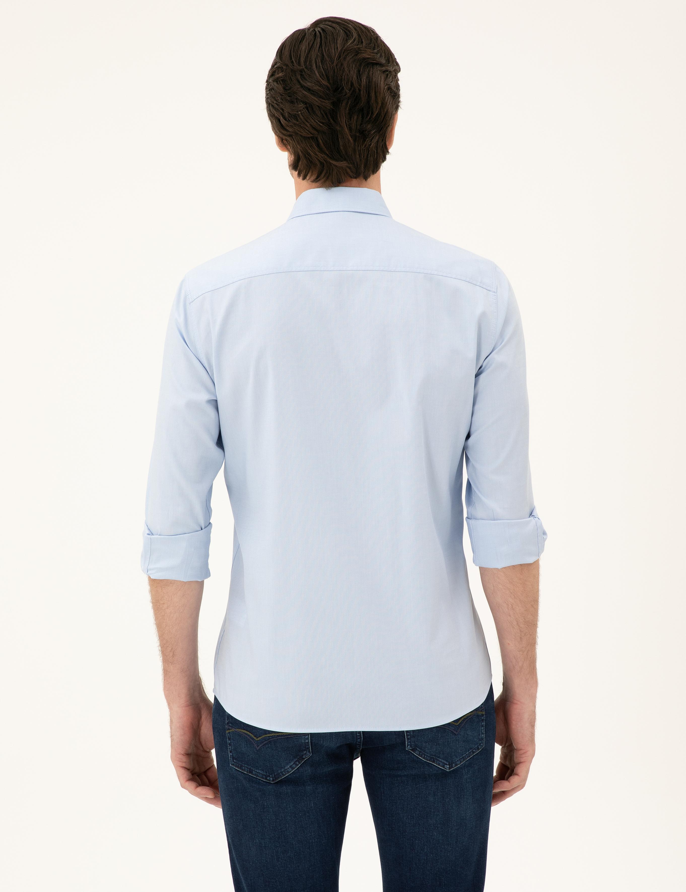 Mavi Slim Fit Pamuk Karışımlı Gömlek - 50285450099