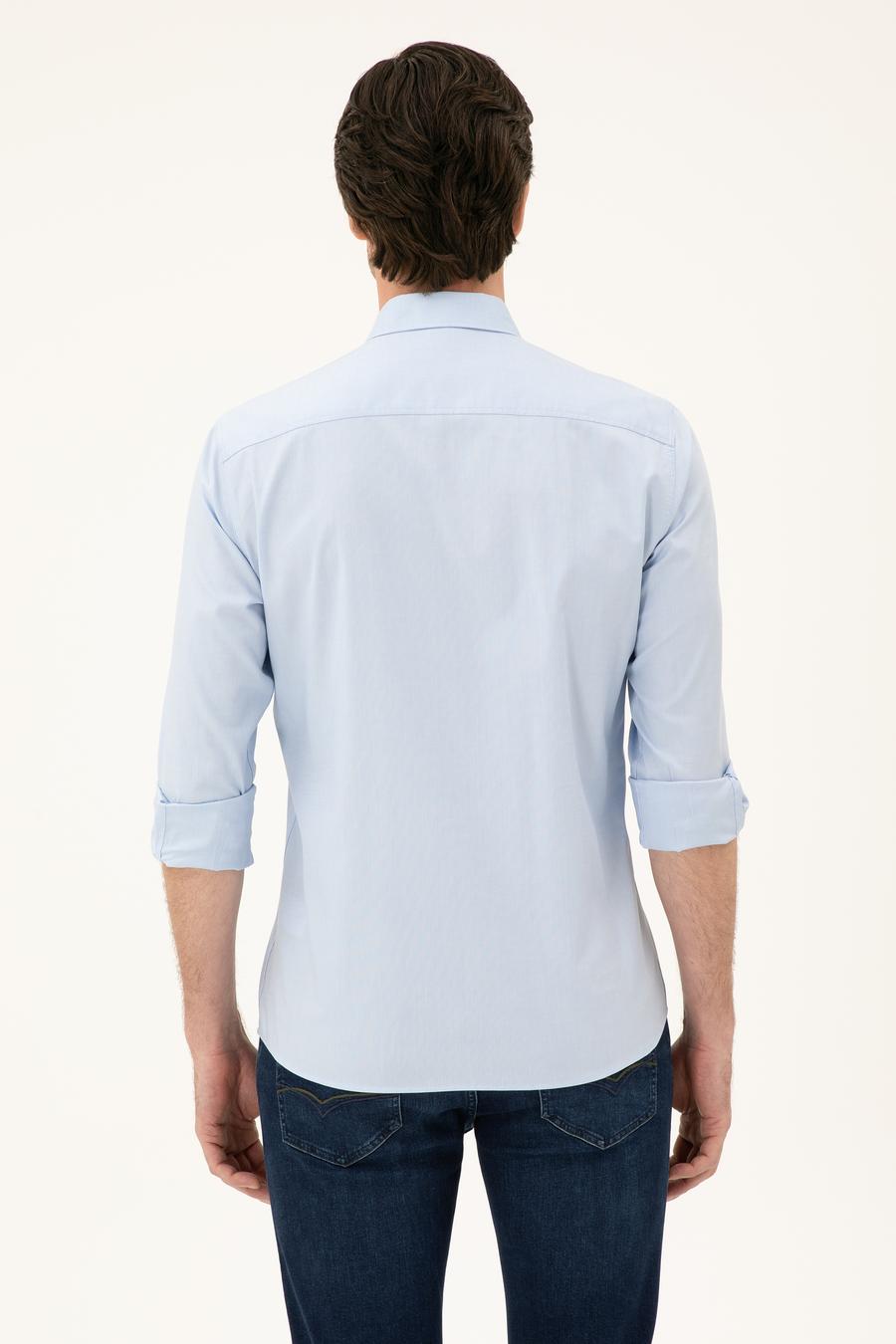 Mavi Slim Fit Pamuk Karışımlı Gömlek - 50285450099