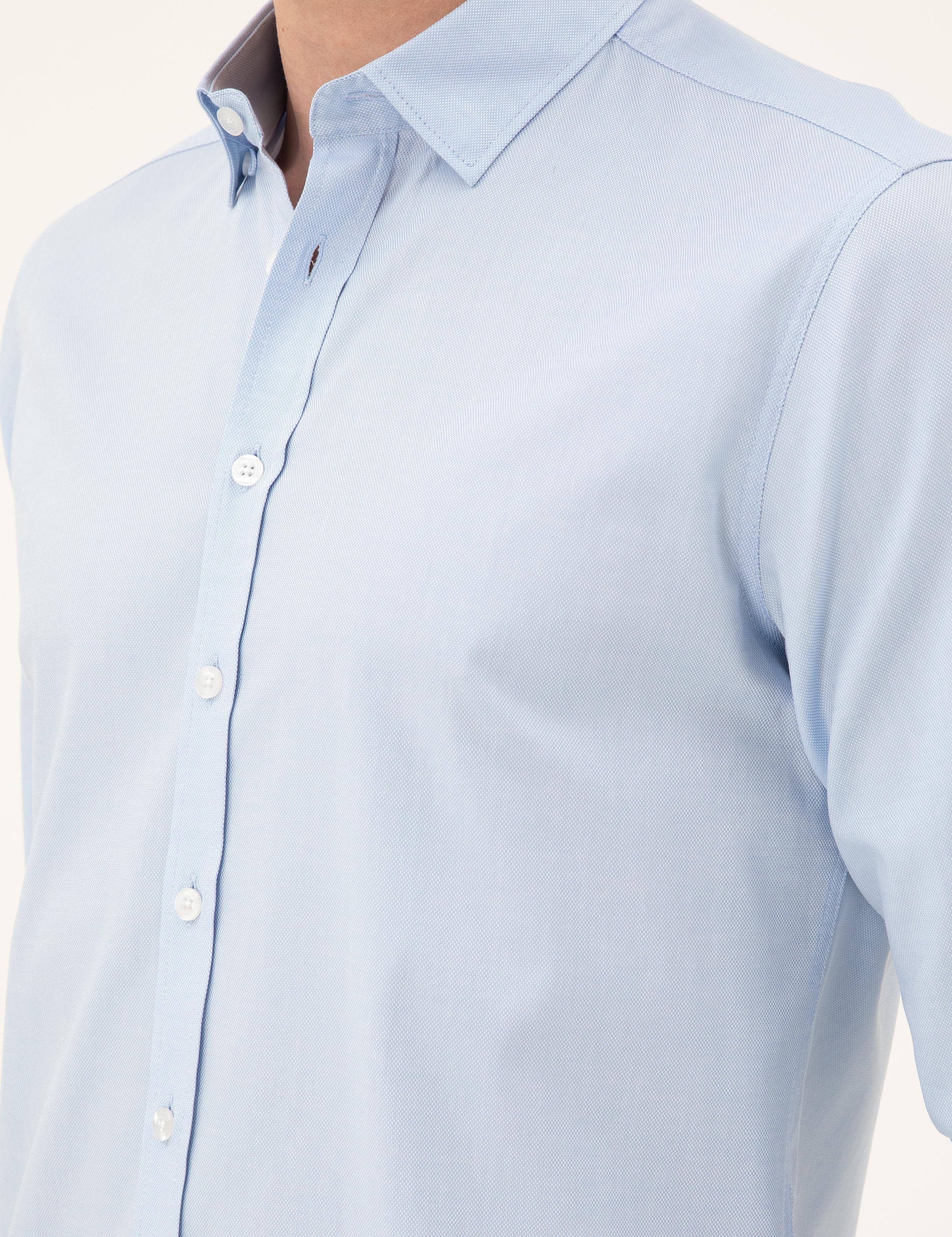 Mavi Slim Fit Pamuk Karışımlı Gömlek - 50285450099