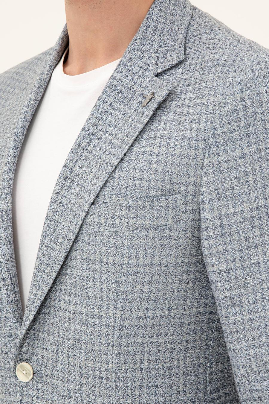 Mavi Slim Fit Keten Karışımlı Ceket - 50294201050