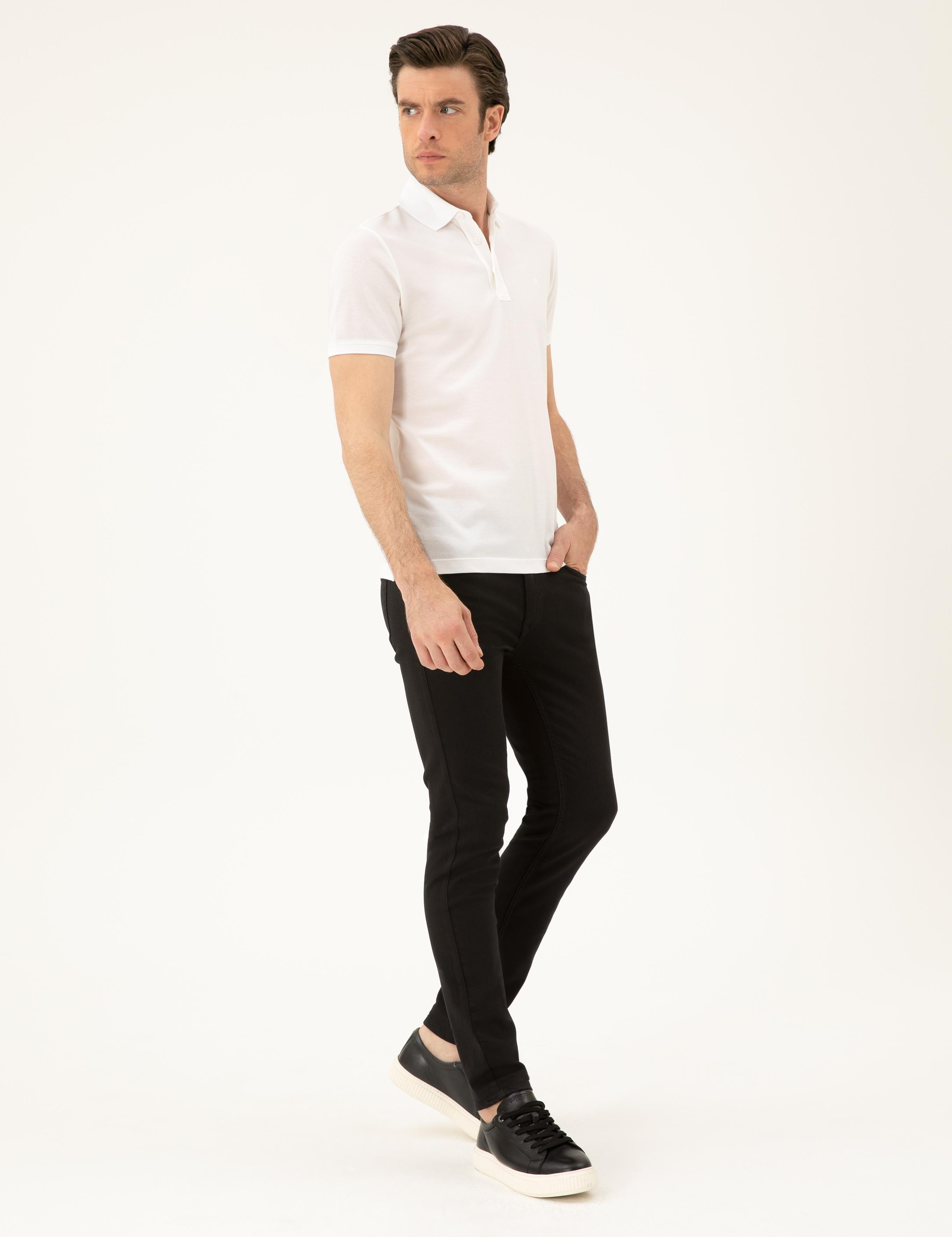 Siyah Slim Fit Pamuk Karışımlı Jean Pantolon - 50287090042