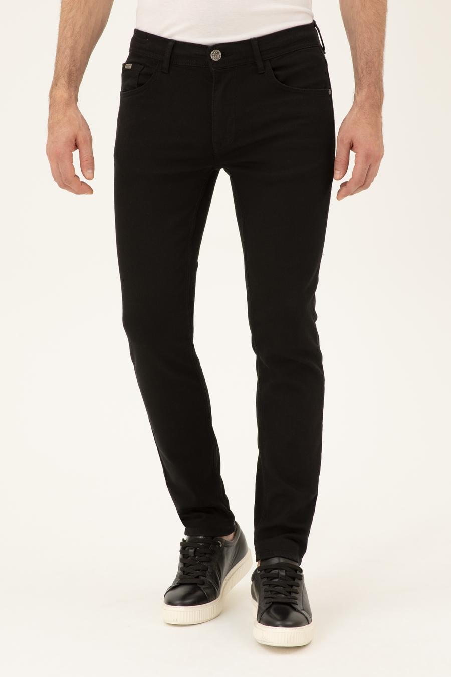 Siyah Slim Fit Pamuk Karışımlı Jean Pantolon - 50287090042
