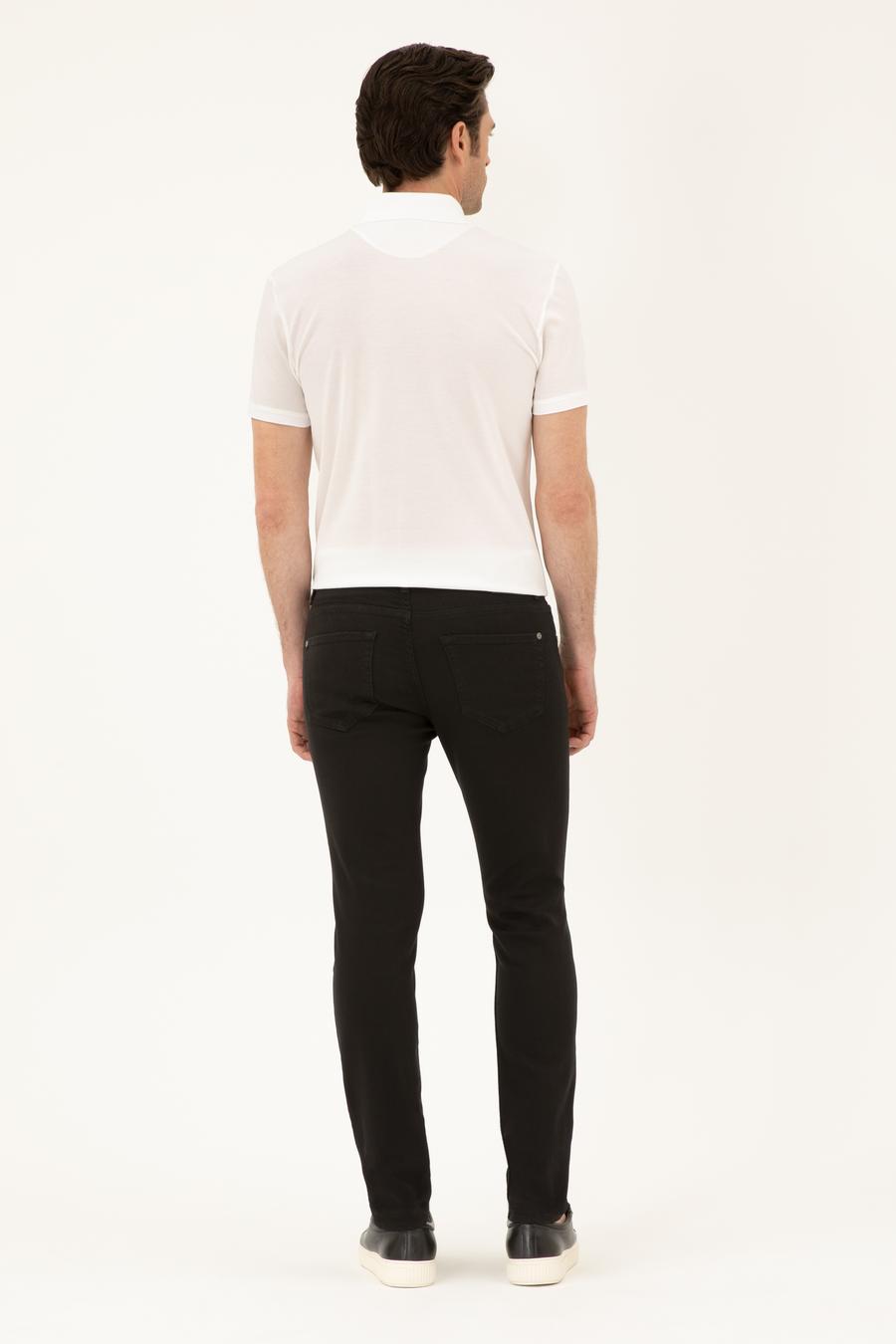 Siyah Slim Fit Pamuk Karışımlı Jean Pantolon - 50287090042