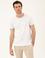 Beyaz Slim Fit Bisiklet Yaka T-shirt