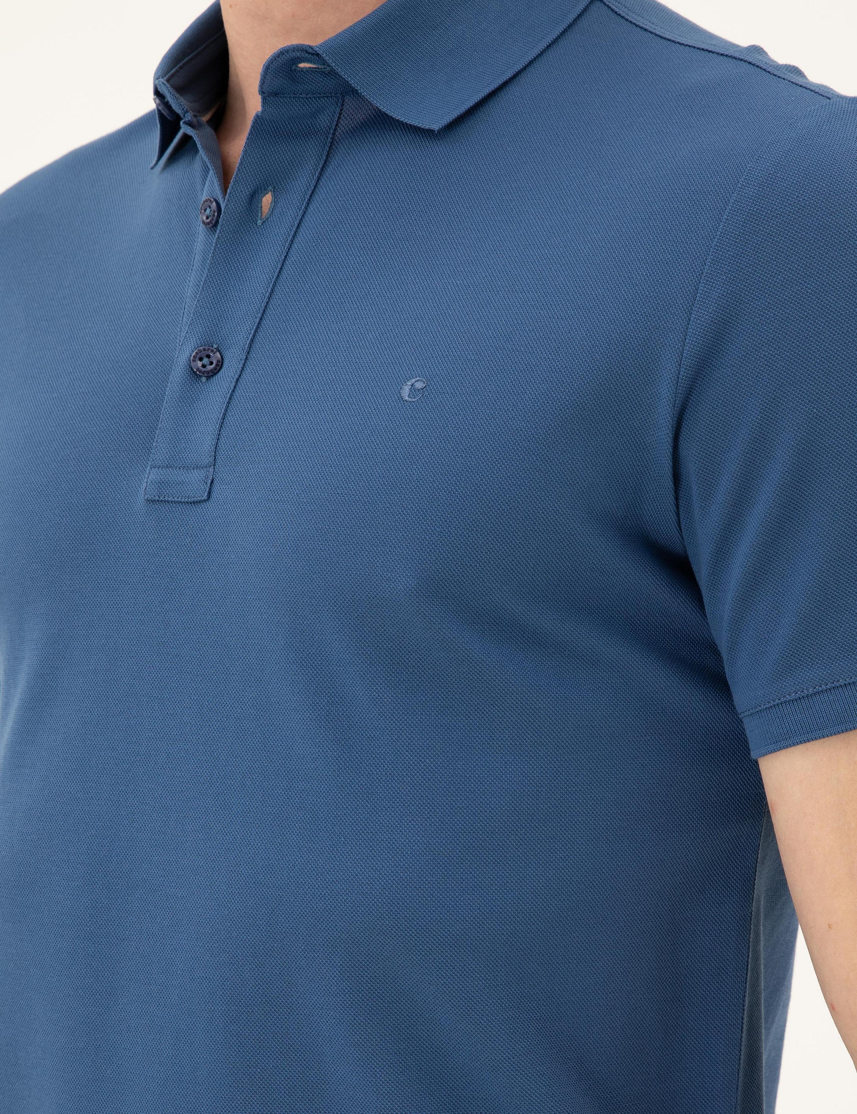 İndigo Slim Fit Polo Yaka Merserize T-shirt - 50284769087