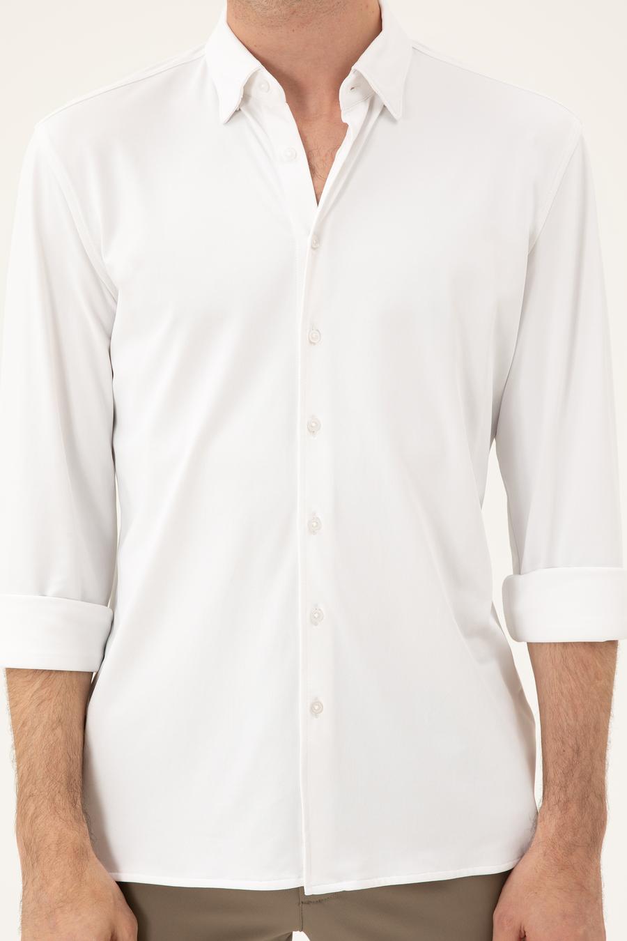 Beyaz Slim Fit Gömlek - 50286260041