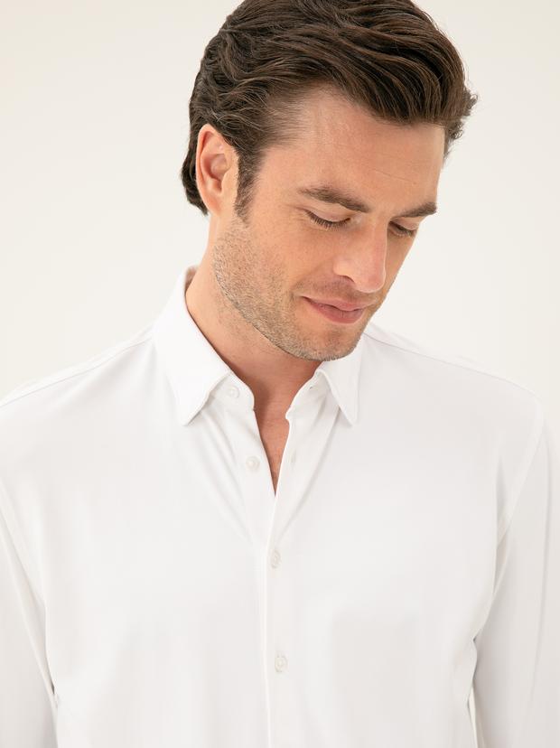 Beyaz Slim Fit Gömlek