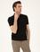 Siyah Slim Fit Polo Yaka Merserize T-shirt