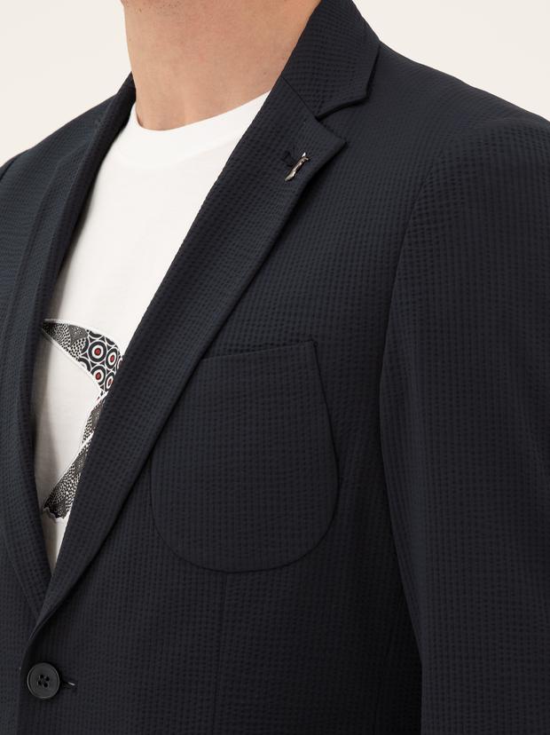 Lacivert Slim Fit Spor Ceket