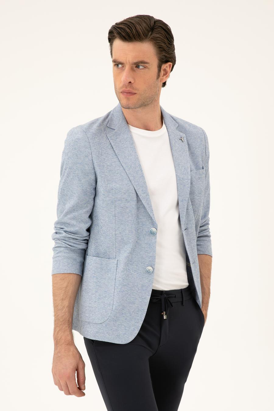Açık Mavi Slim Fit Pamuk Karışımlı - 50285251131