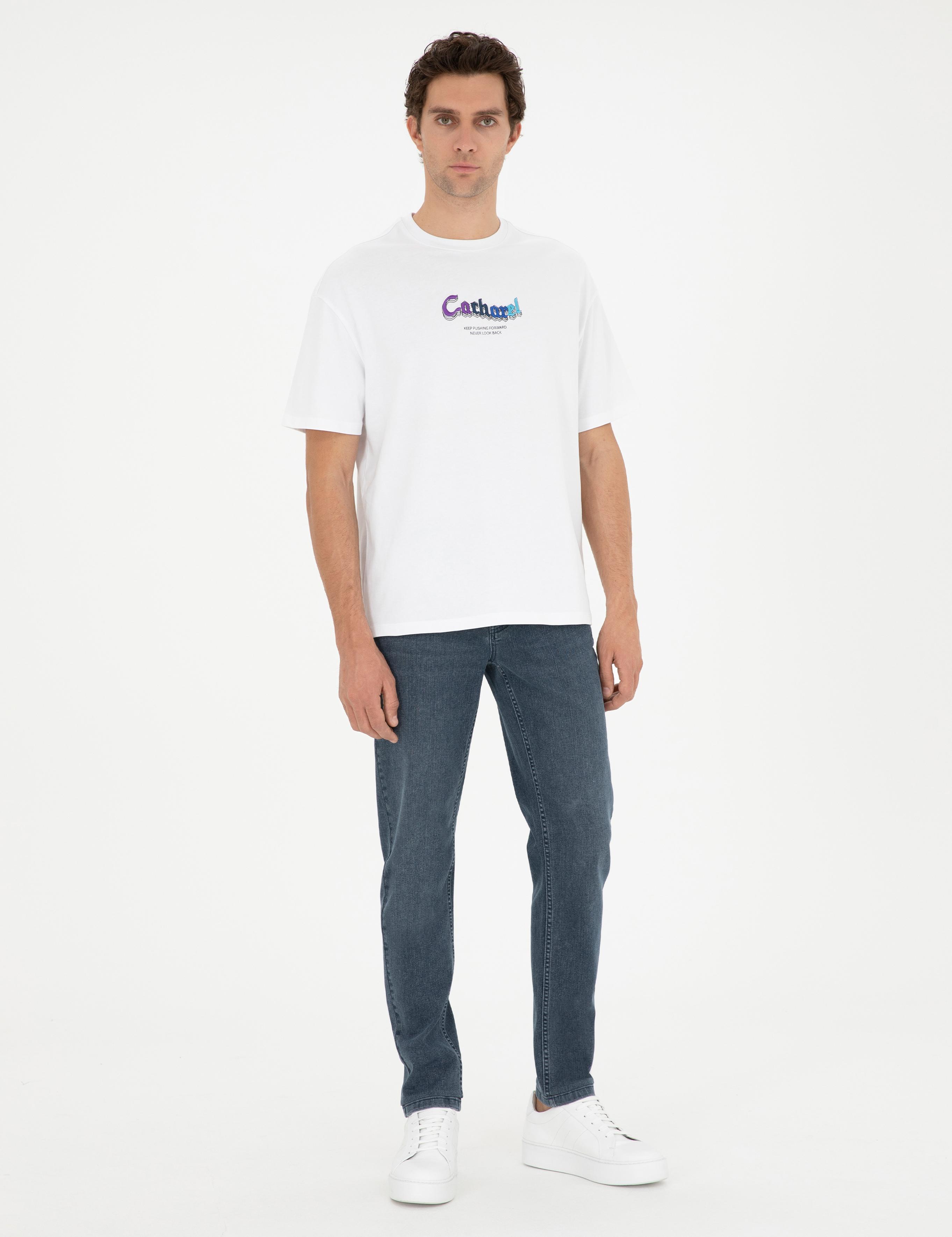 Açık Mavi Slim Fit Pamuklu Jean Pantolon - 50293998072
