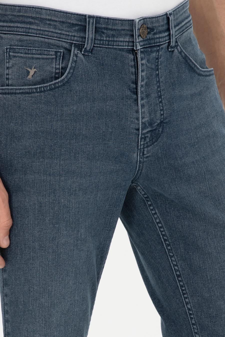 Açık Mavi Slim Fit Pamuklu Jean Pantolon - 50293998072